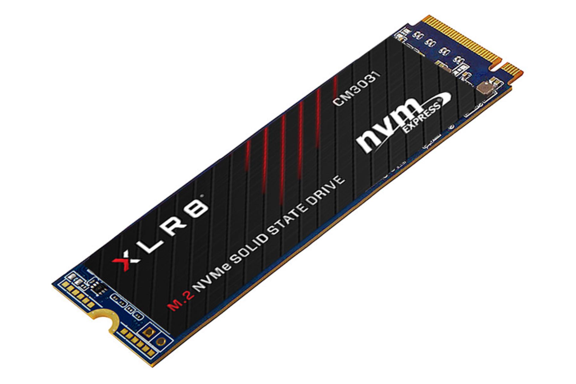 نمای جانبی SSD پی ان وای XLR8 CS3031 NVMe M.2