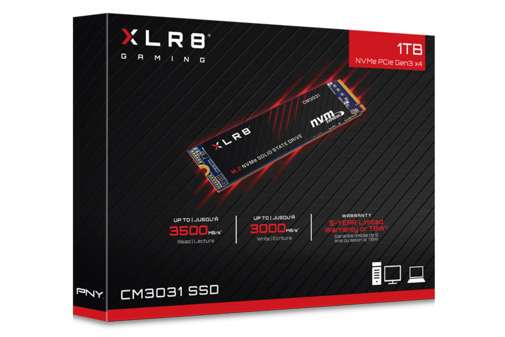 جعبه SSD پی ان وای XLR8 CS3031 NVMe M.2
