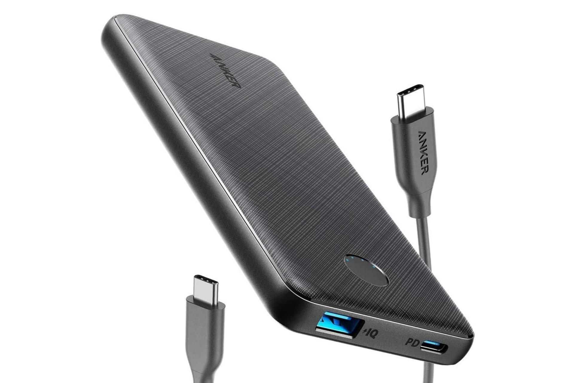 کابل پاور بانک انکر PowerCore Slim A1231 ظرفیت 10000 میلی‌آمپر ساعت