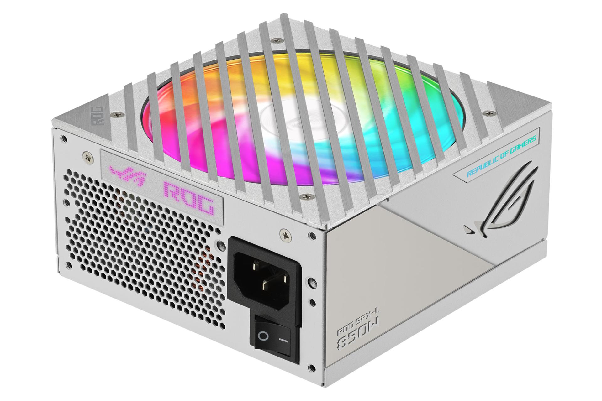 طراحی پاور کامپیوتر ایسوس ASUS ROG LOKI SFX-L 850W Platinum White Edition با توان 850 وات