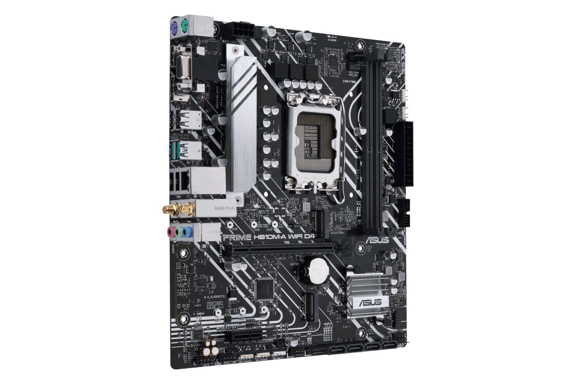 نمای چپ مادربرد ایسوس ASUS PRIME H610M-A WIFI D4