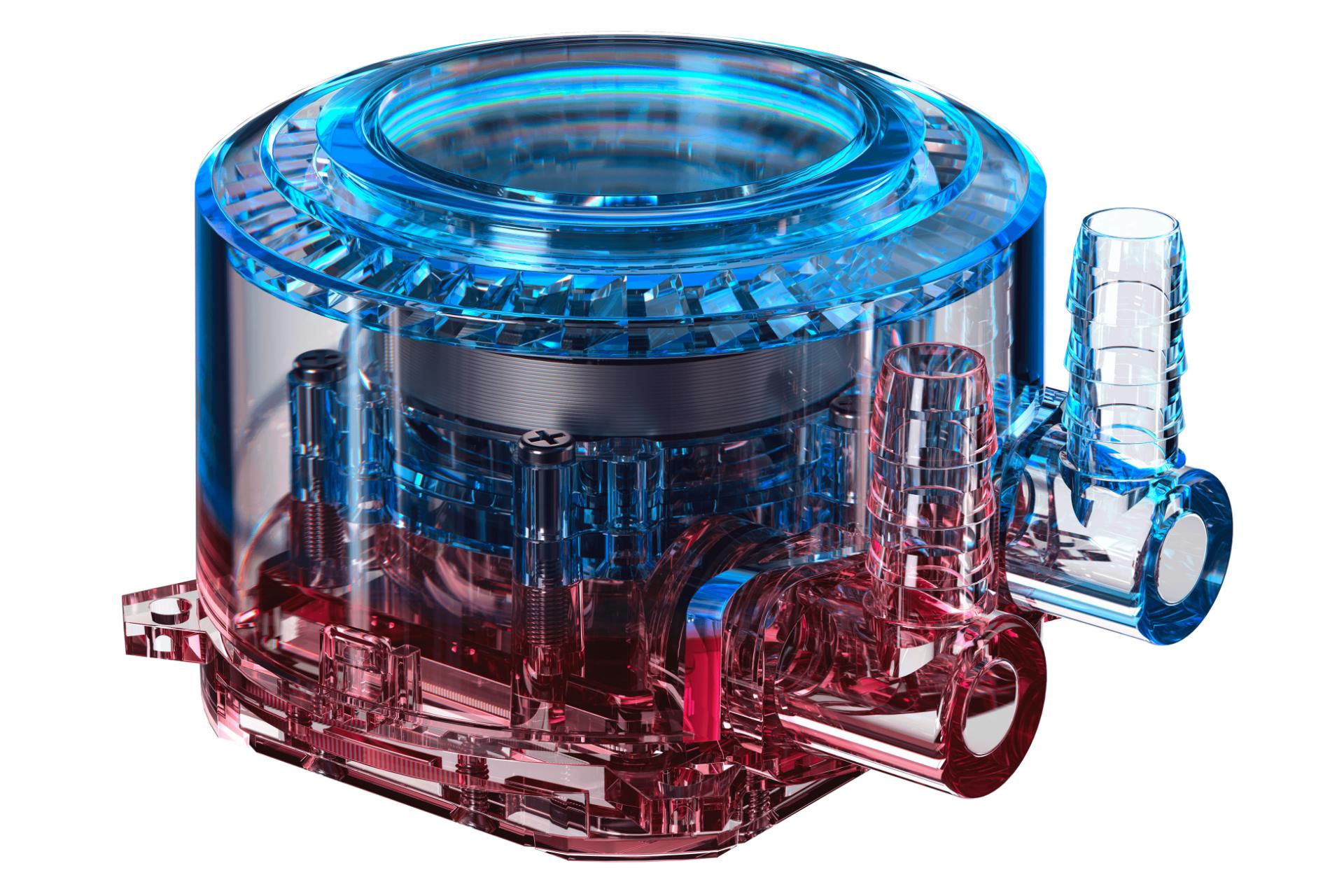 نمای داخل پمپ خنک کننده مایع کولر مستر MASTERLIQUID ML240R RGB