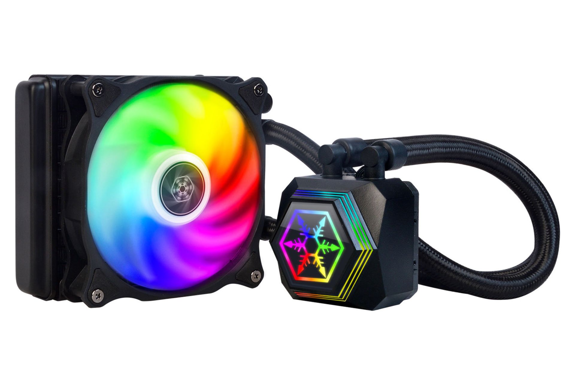 خنک کننده مایع سیلور استون PF120-ARGB