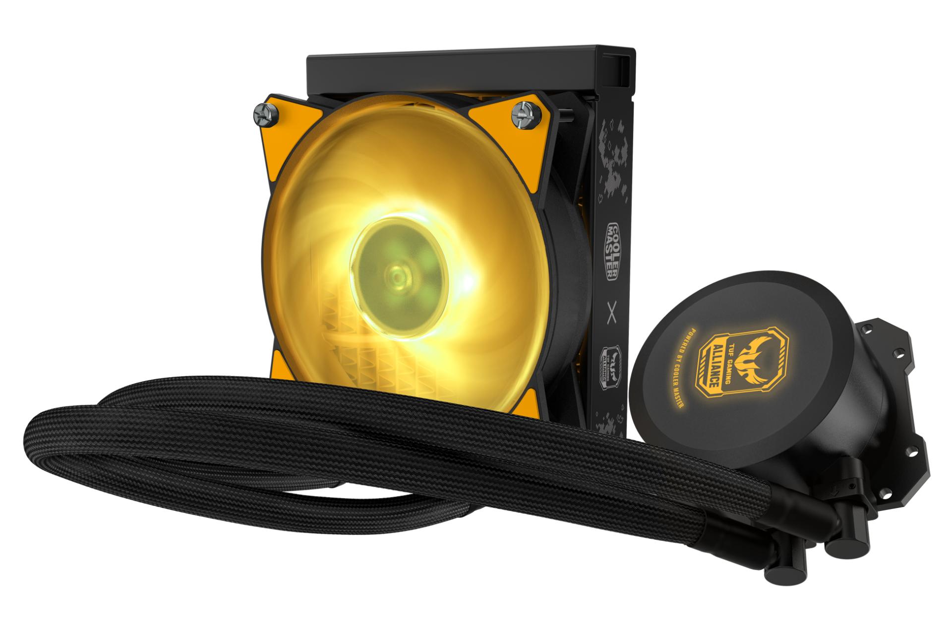 لوله های خنک کننده مایع کولر مستر MASTERLIQUID ML120L RGB TUF GAMING EDITION