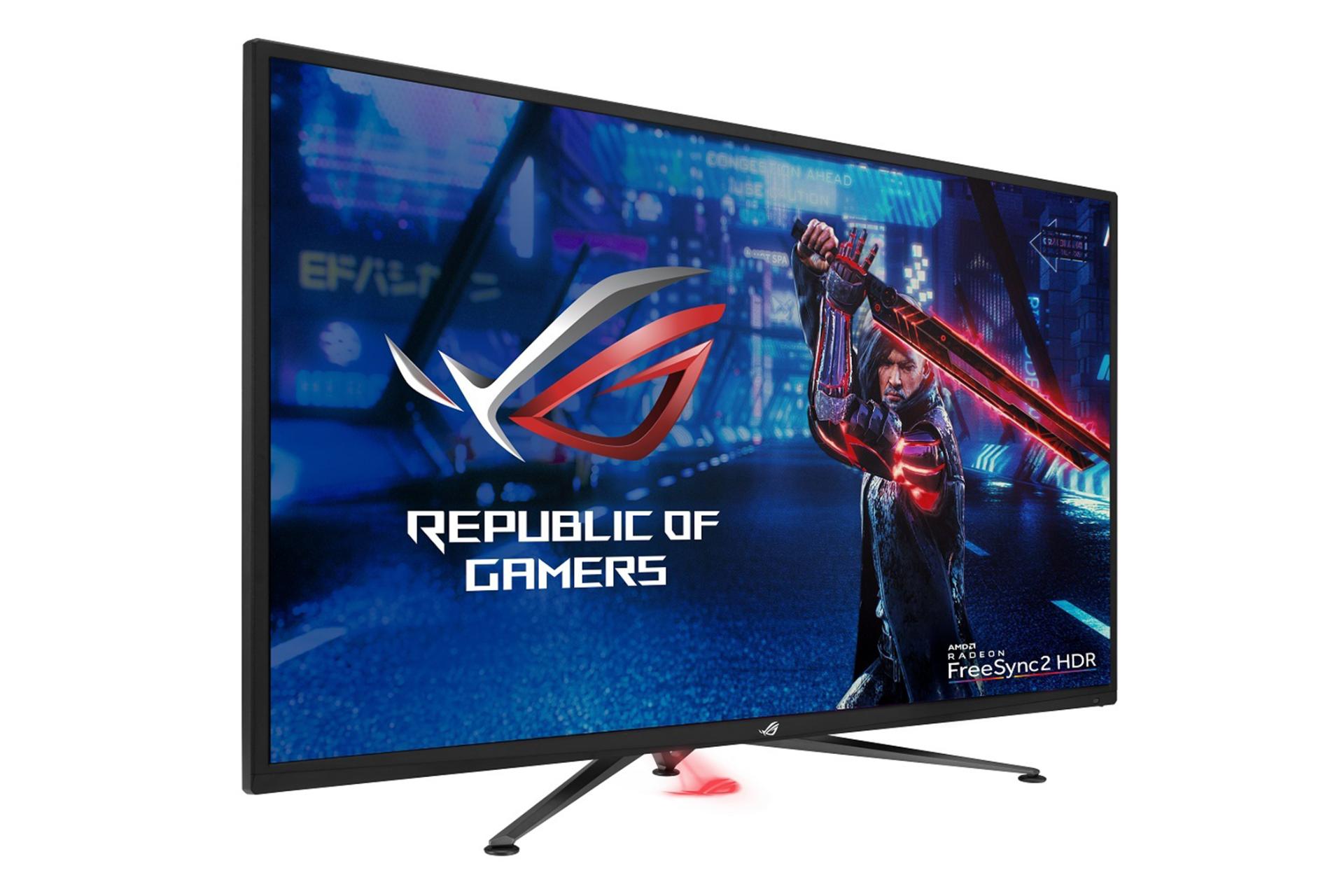نمای نیمرخ چپ مانیتور ایسوس ROG استریکس XG438Q
