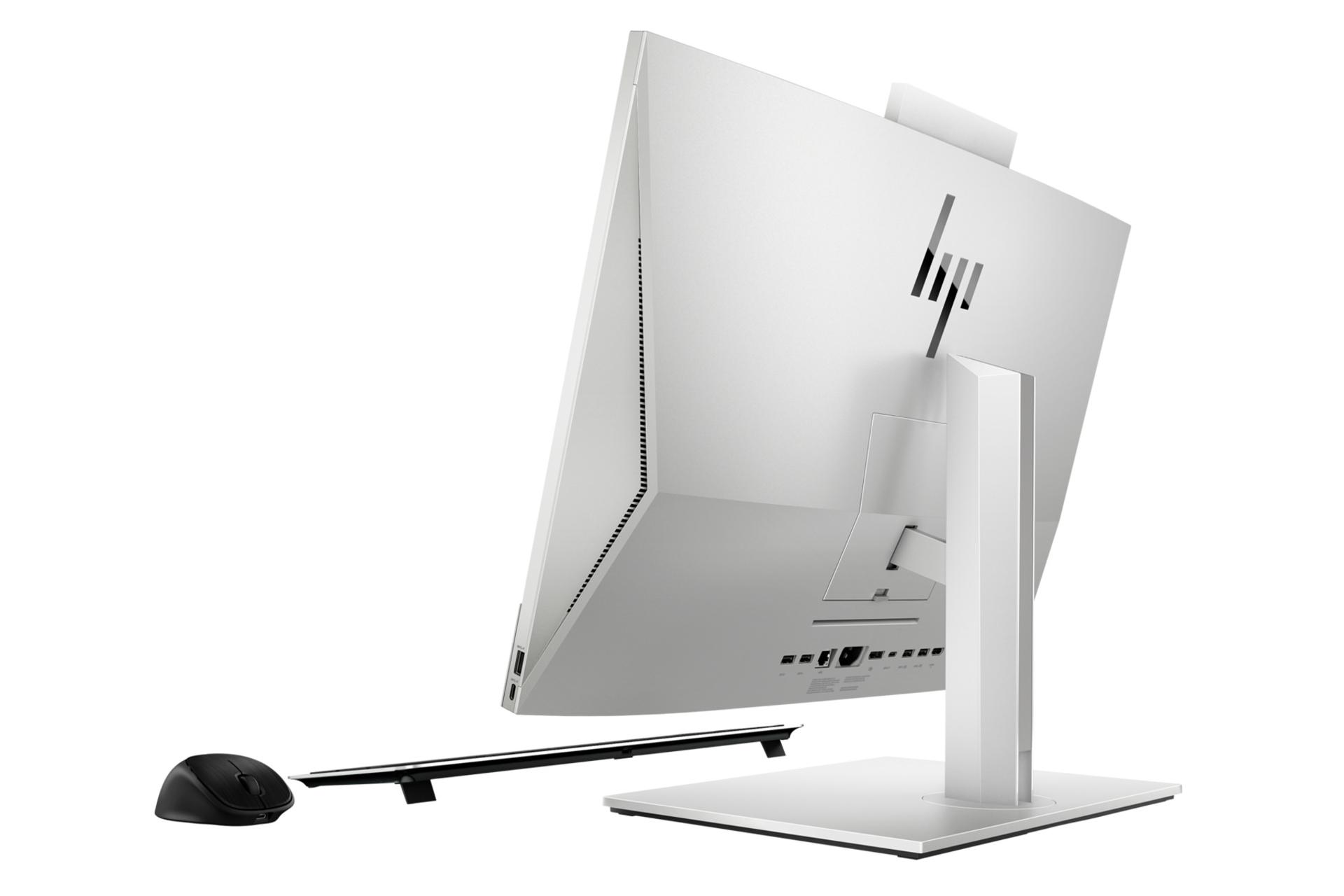 نیمرخ پشت و راست کامپیوتر همه کاره All in One HP HP EliteOne 800 G6 27 inch