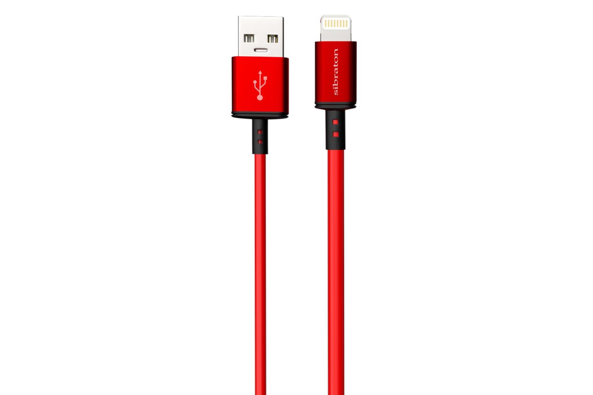 کانکتور کابل شارژ USB سیبراتون Type-A به Lightning مدل S232i با طول 1.2 متر