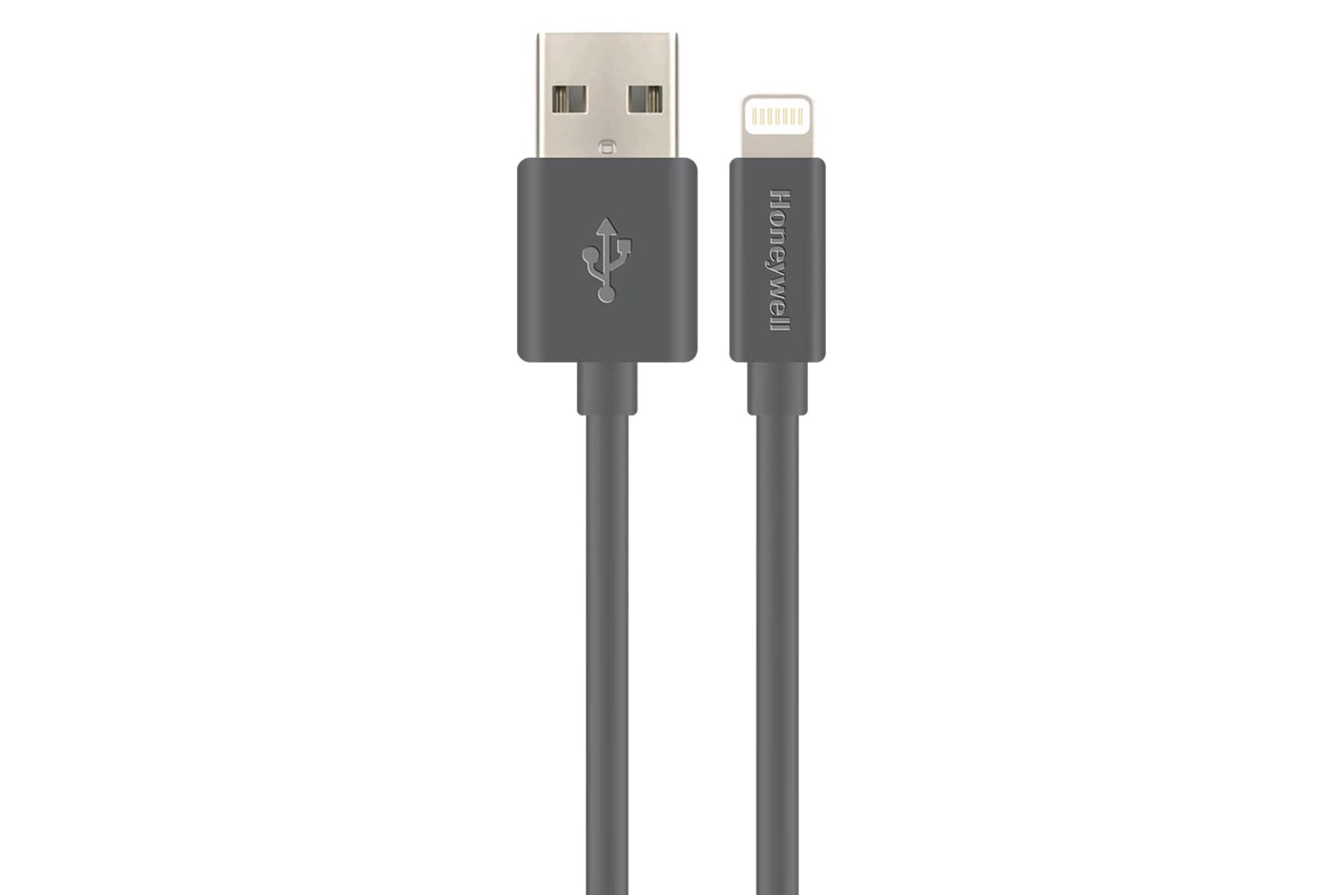 کانکتور کابل شارژ USB هانیول Type-A به Lightning مدل HC000017 با طول 1.2 متر