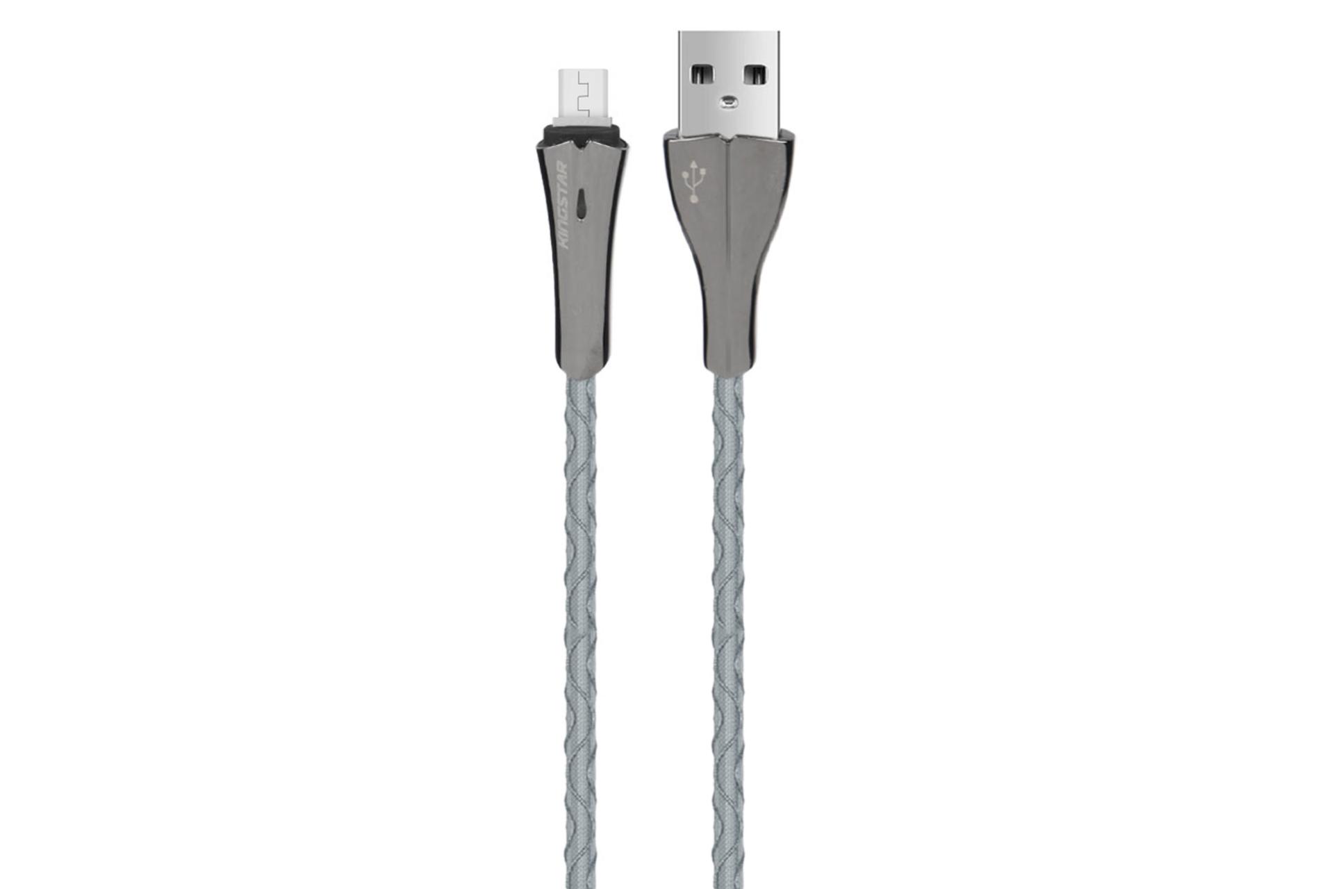 کانکتور کابل شارژ USB کینگ استار Type-A به Micro-USB مدل K28 A با طول 1 متر