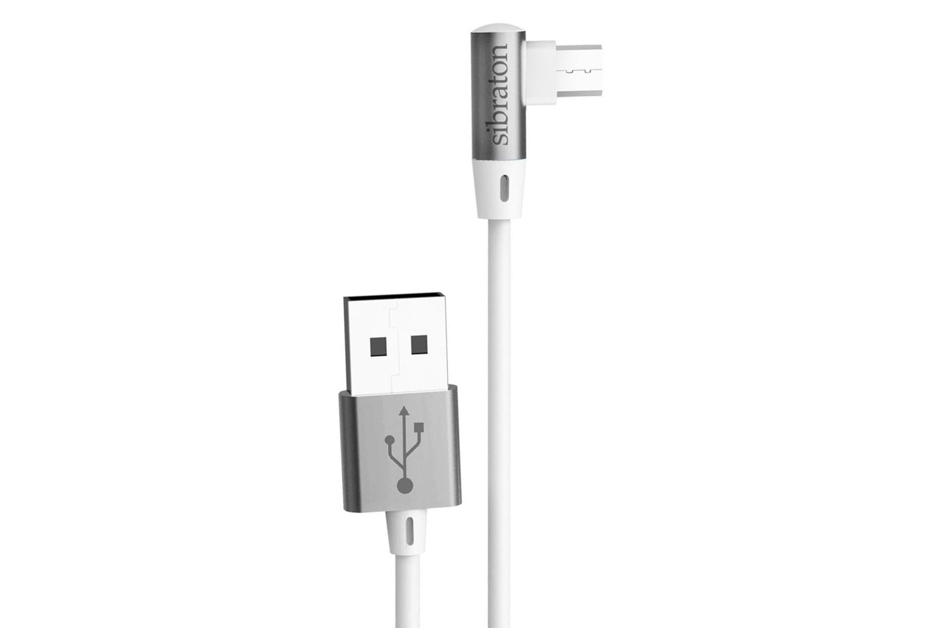 کانکتور کابل شارژ USB سیبراتون Type-A به Micro-USB مدل S241A با طول 1.1 متر