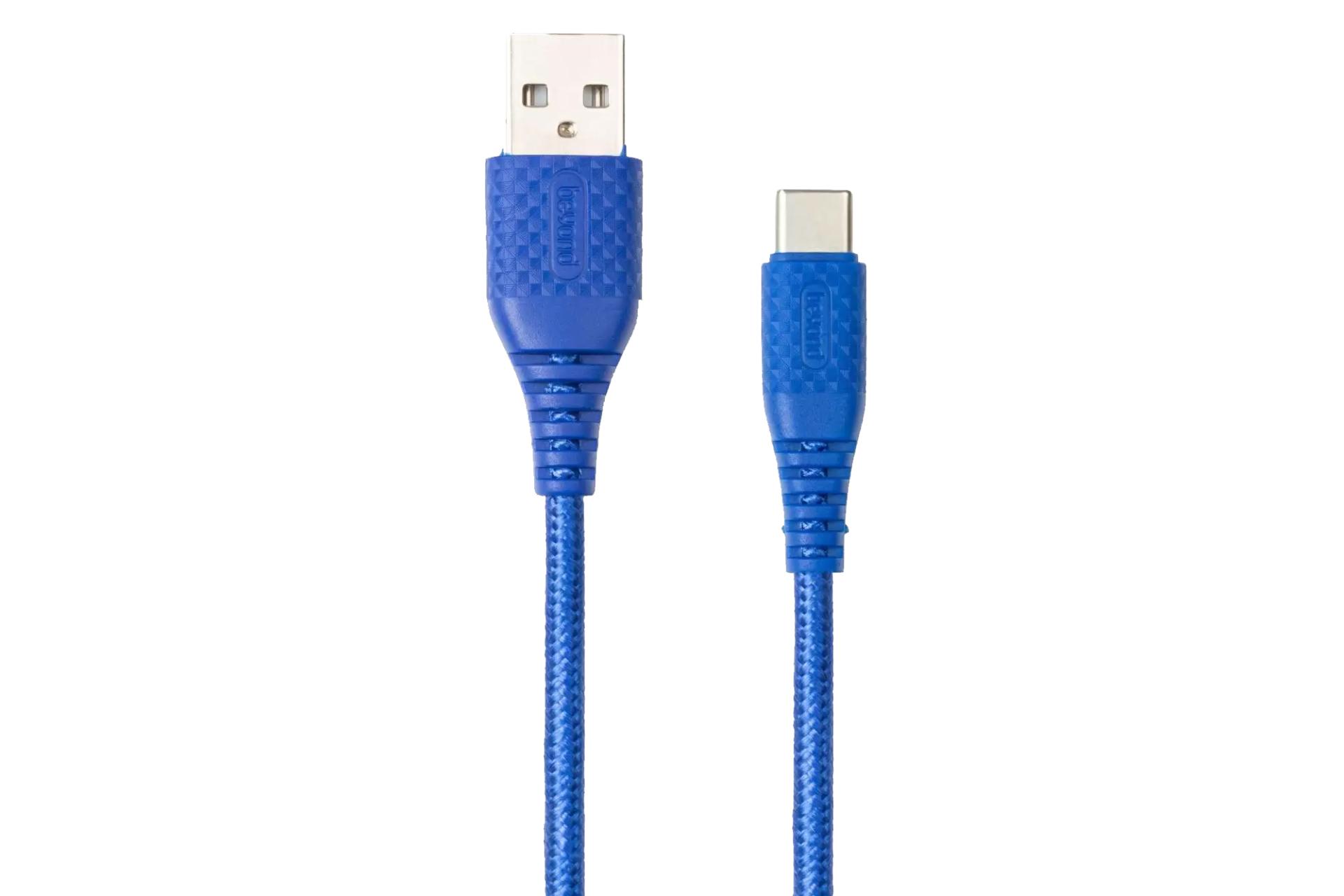 کابل شارژ USB بیاند Type-A به Type-C مدل BA-309 با طول 2 متر آبی
