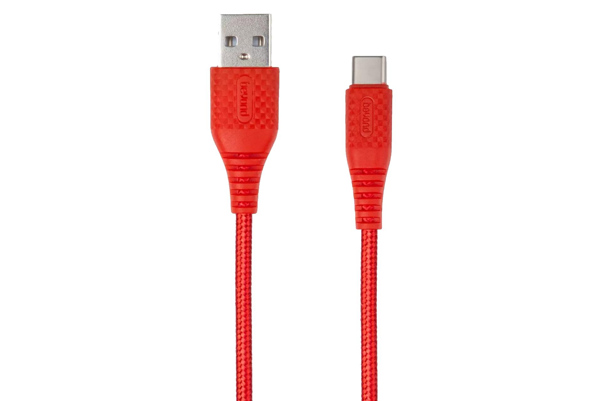 کابل شارژ USB بیاند Type-A به Type-C مدل BA-309 با طول 2 متر قرمز