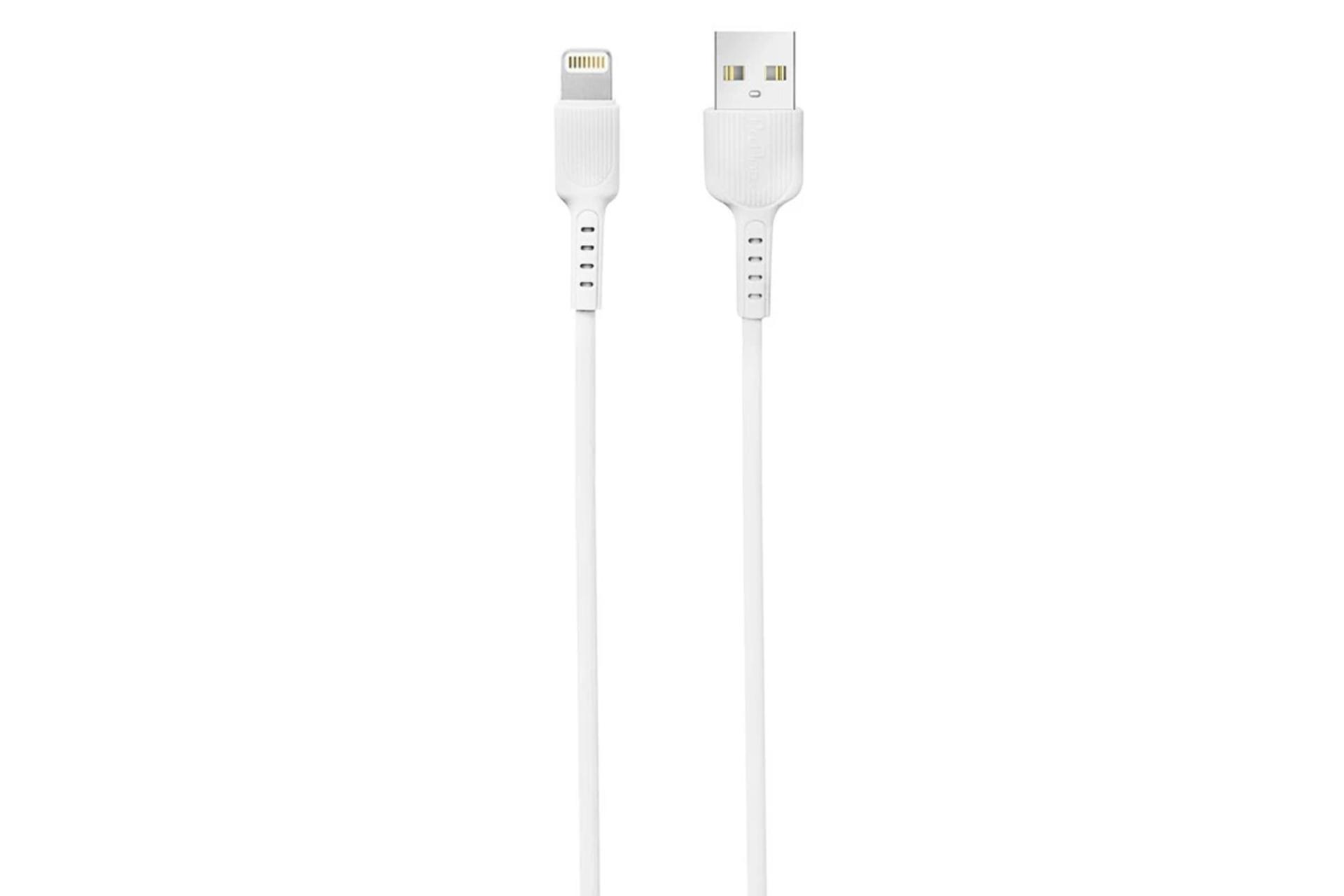 کابل شارژ USB پرو وان Type-A به Lightning مدل PCC385L با طول 1 متر سفید