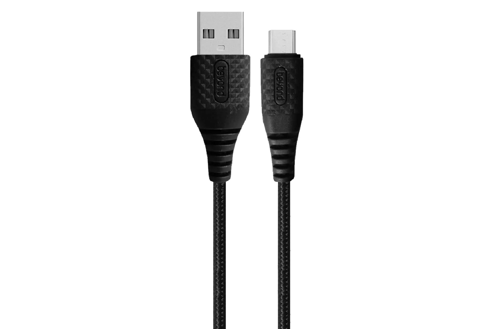 کابل شارژ USB بیاند Type-A به Micro-USB مدل BA-300 با طول 1 متر مشکی