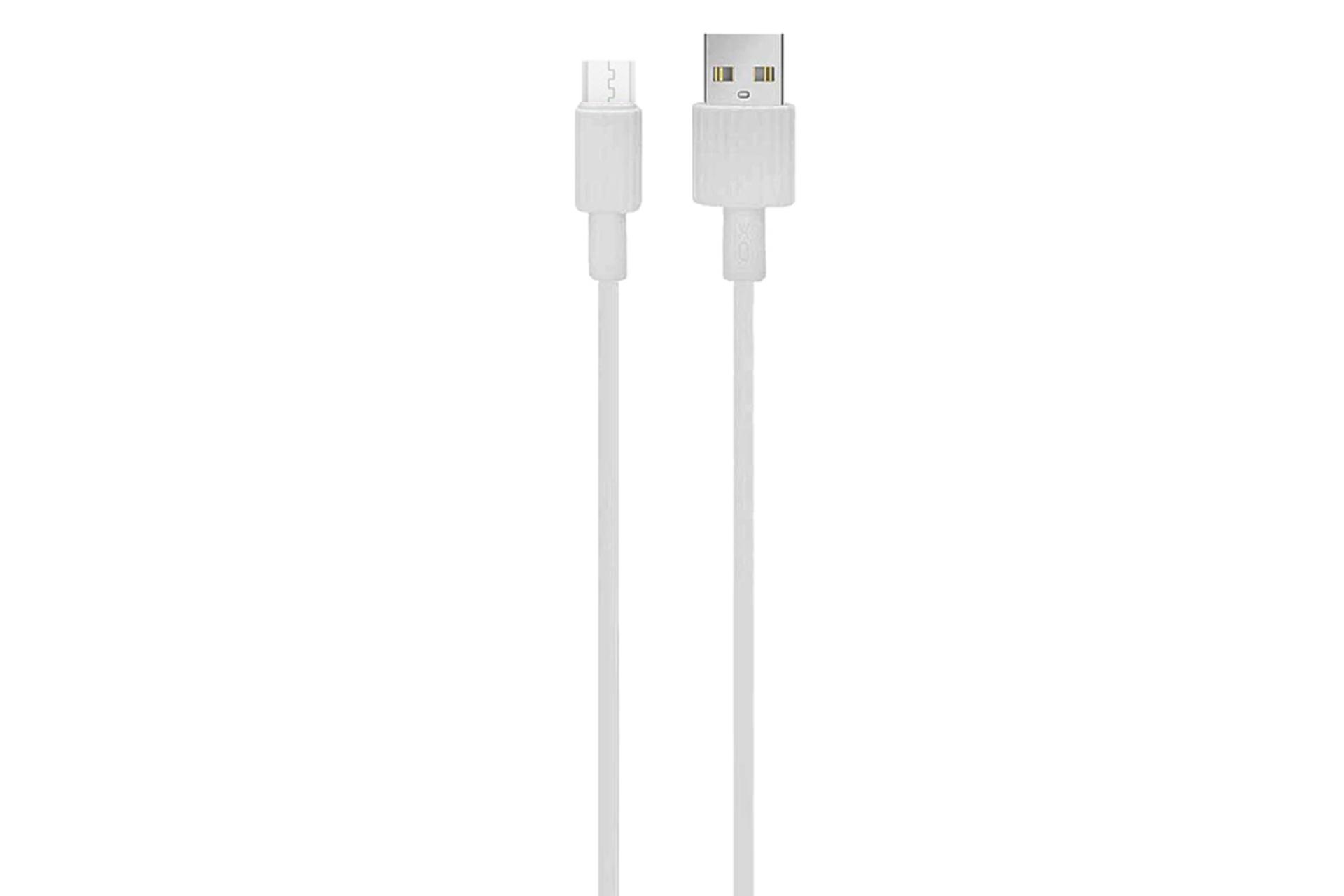 کابل شارژ USB پرو وان Type-A به Micro-USB مدل PCC385M با طول 1 متر سفید