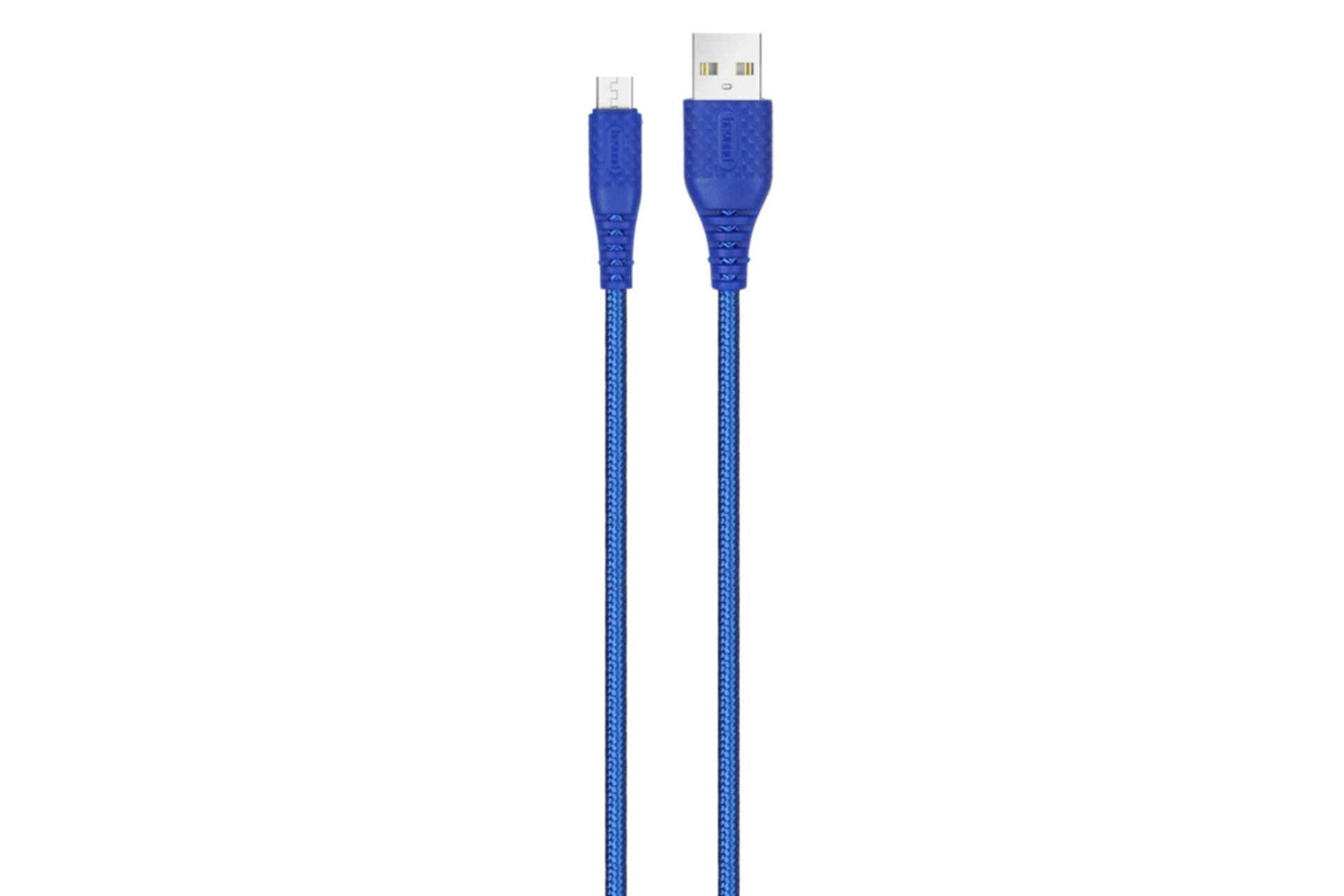 کابل شارژ USB بیاند Type-A به Micro-USB مدل BA-307 با طول 2 متر آبی