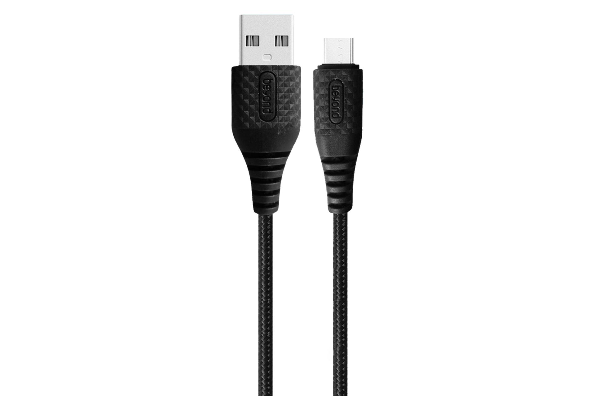 کابل شارژ USB بیاند Type-A به Micro-USB مدل BA-307 با طول 2 متر مشکی