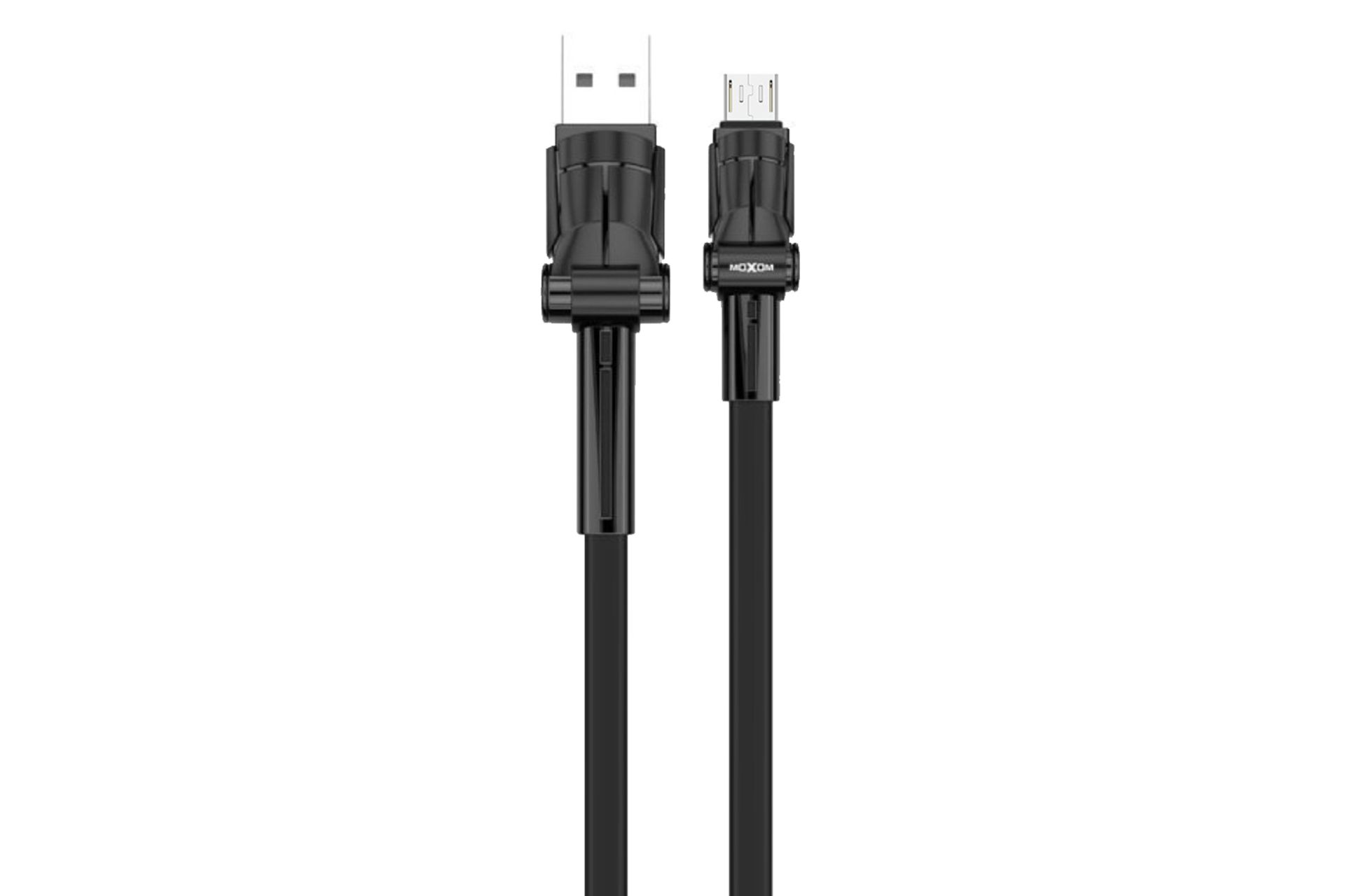 کابل شارژ USB موکسوم Type-A به Micro-USB مدل MX-CB27 با طول 1 متر مشکی