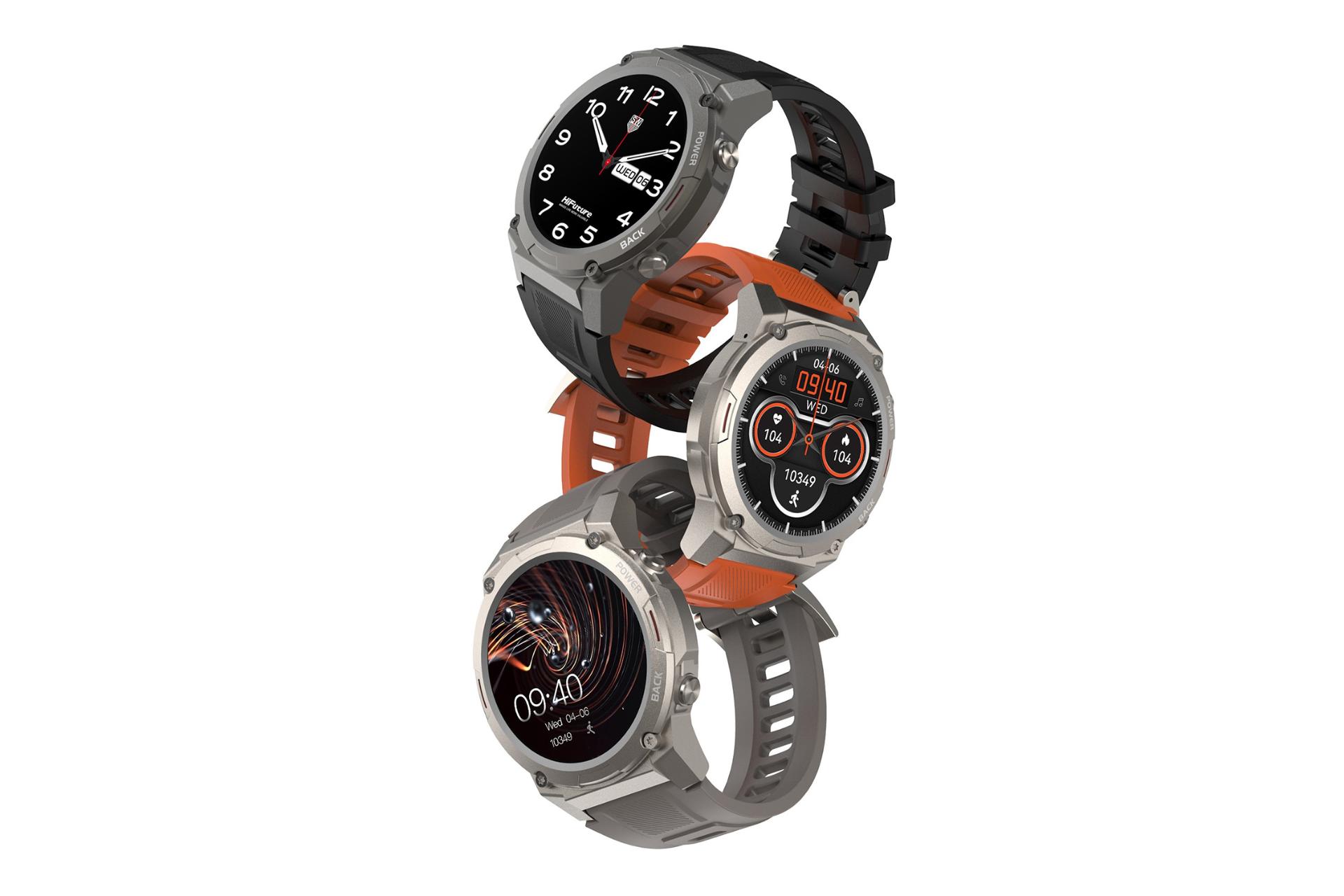 نماهای کناری ساعت هوشمند های فیوچر HiFuture FutureGo Mix2