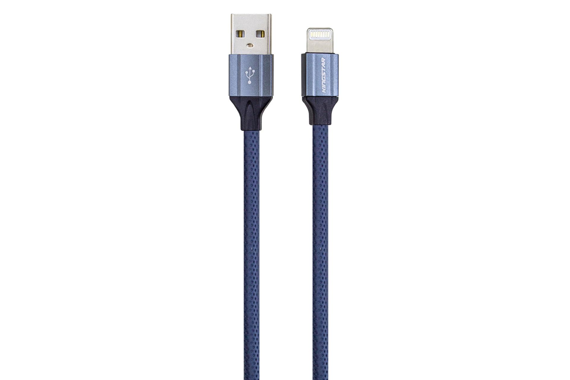 کانکتور کابل شارژ USB کینگ استار Type-A به Lightning مدل K18 i با طول 1 متر