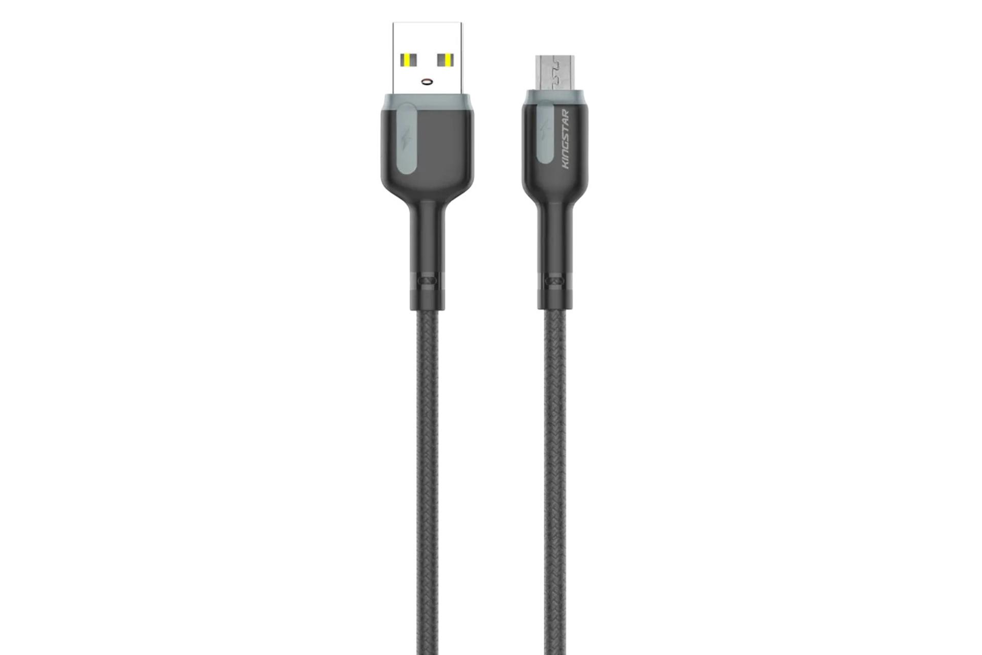 کانکتور کابل شارژ USB کینگ استار Type-A به Micro-USB مدل K42 A با طول 1 متر