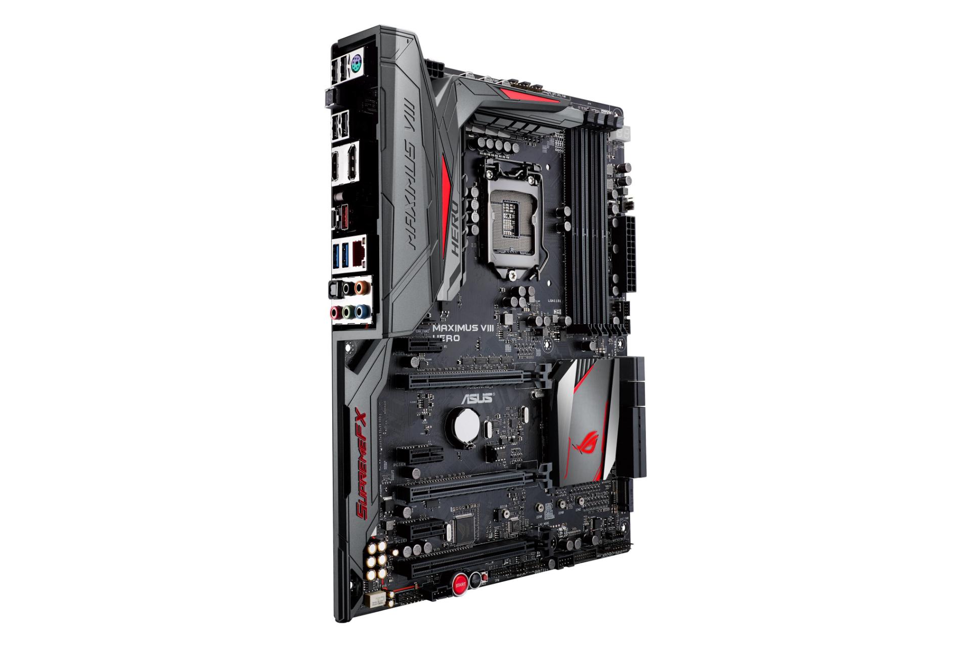 نمای چپ مادربرد ایسوس ASUS MAXIMUS VIII HERO