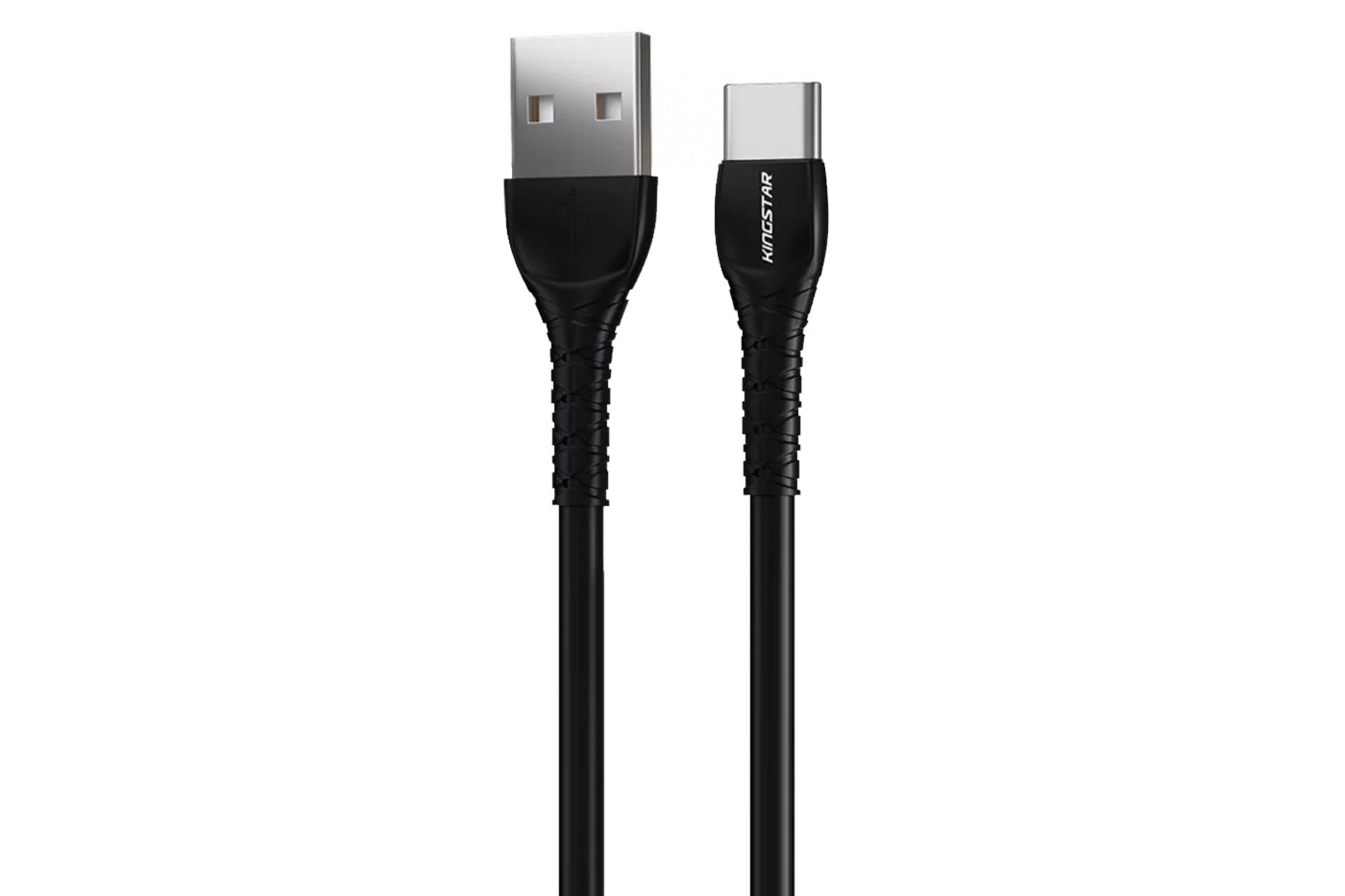 کانکتور کابل شارژ USB کینگ استار Type-A به Type-C مدل K101 C با طول 1.1 متر