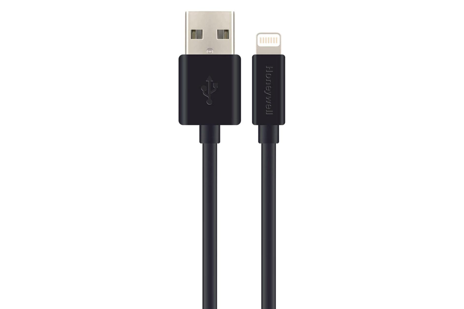 کانکتور کابل شارژ USB هانیول Type-A به Lightning مدل HC000016 با طول 1.2 متر