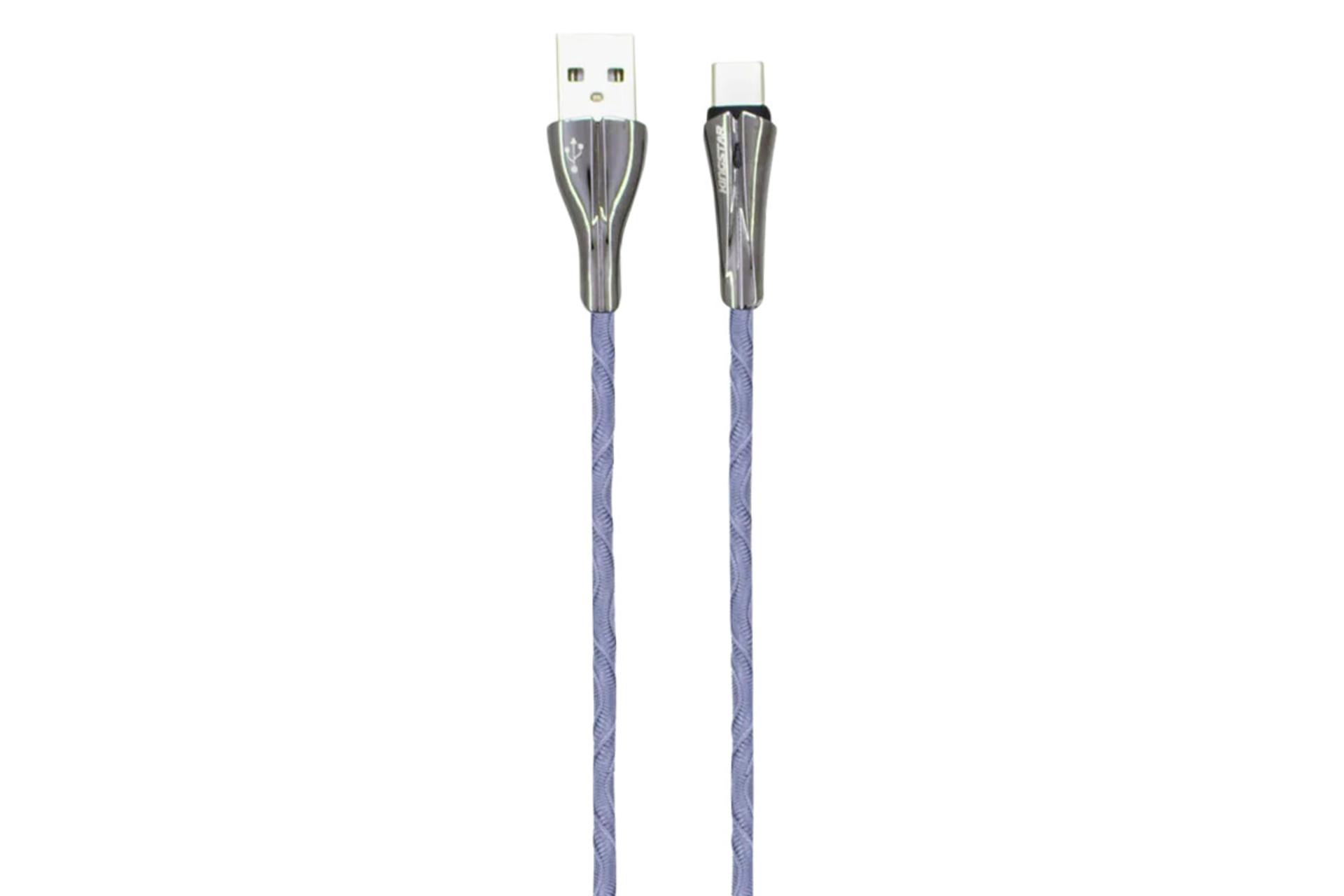 کانکتور کابل شارژ USB کینگ استار Type-A به Type-C مدل K28 C با طول 1 متر