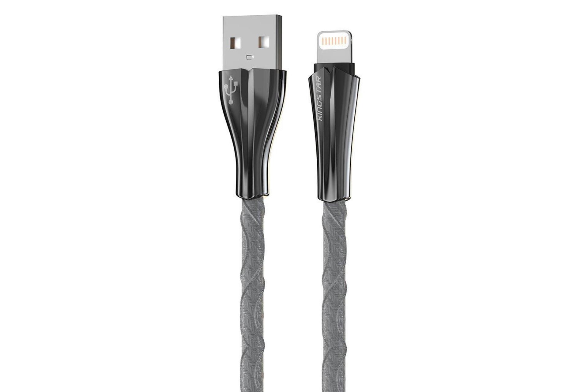 کانکتور کابل شارژ USB کینگ استار Type-A به Lightning مدل K28 i با طول 1 متر