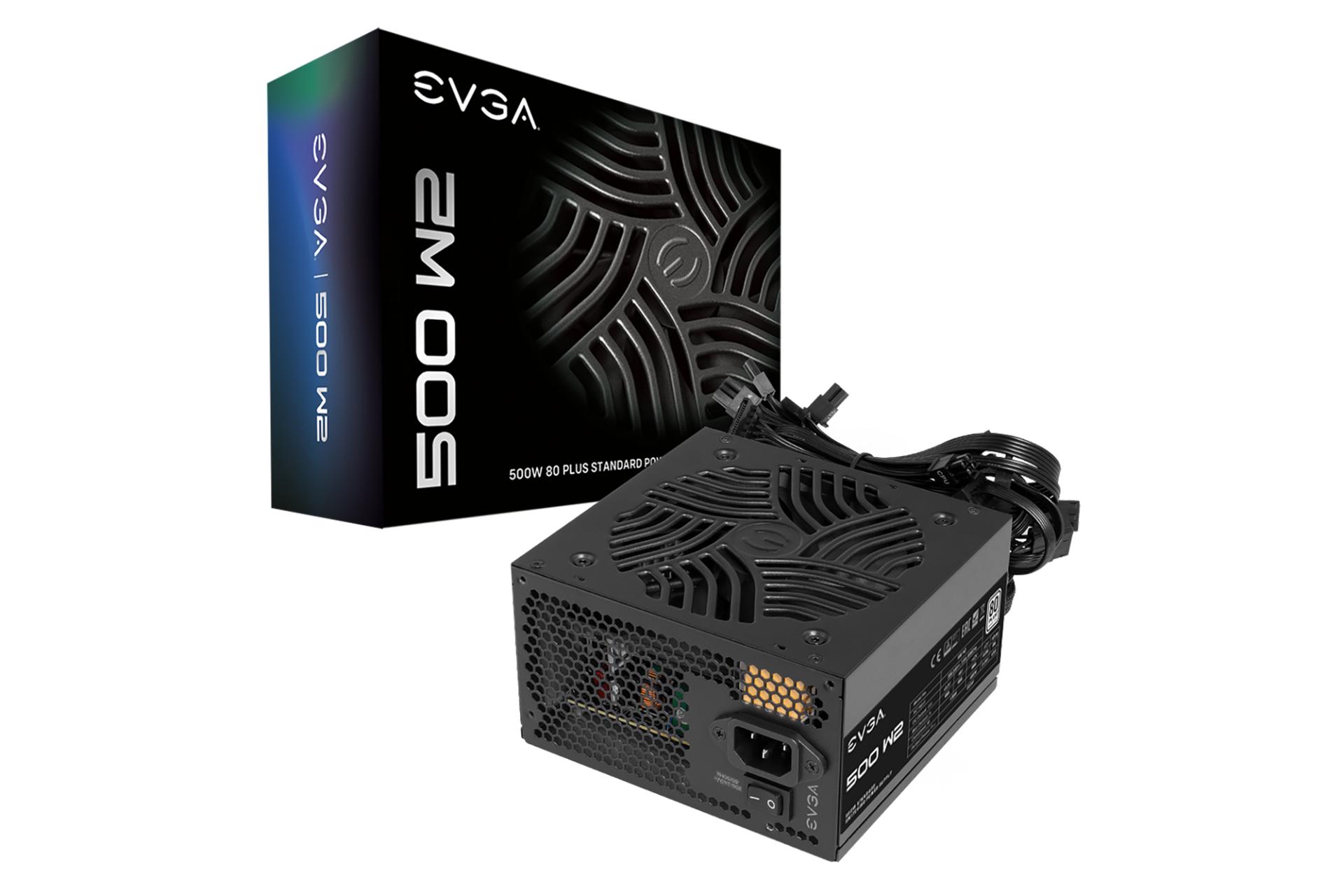 پاور کامپیوتر ای وی جی ای EVGA 500 W2 با توان 500 وات