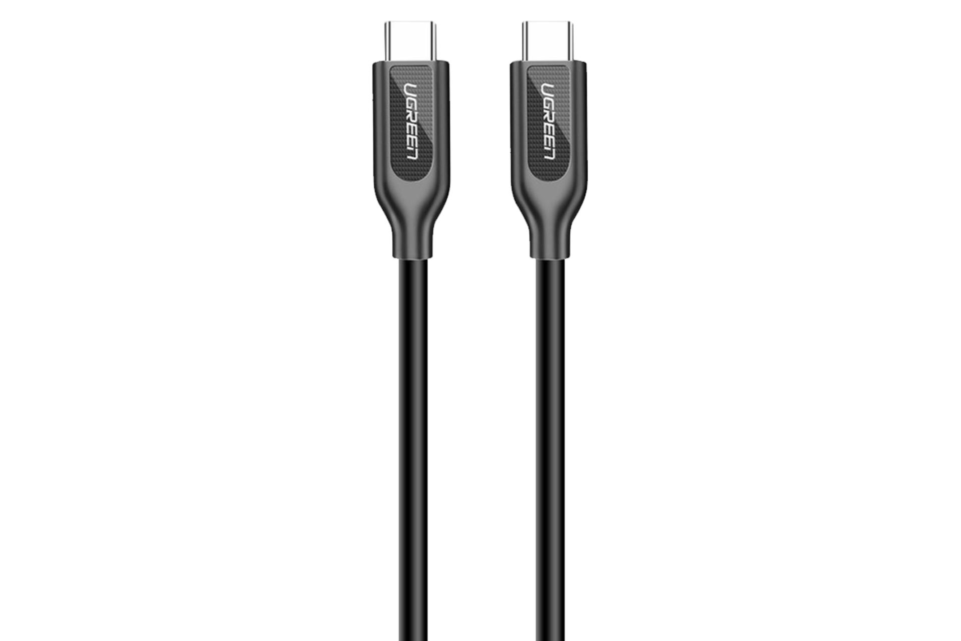 کابل شارژ USB یوگرین Type-C به Type-C مدل US266 با طول 1 متر مشکی