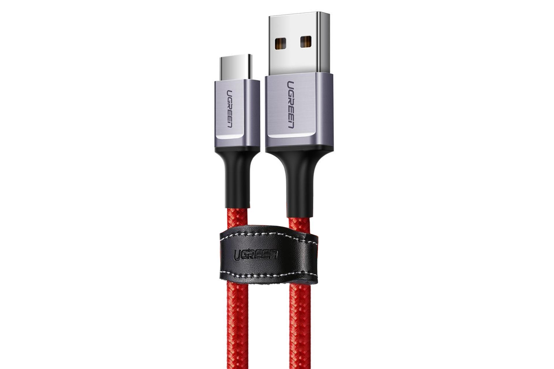 کابل شارژ USB یوگرین Type-A به Type-C مدل US505 با طول 1 متر قرمز