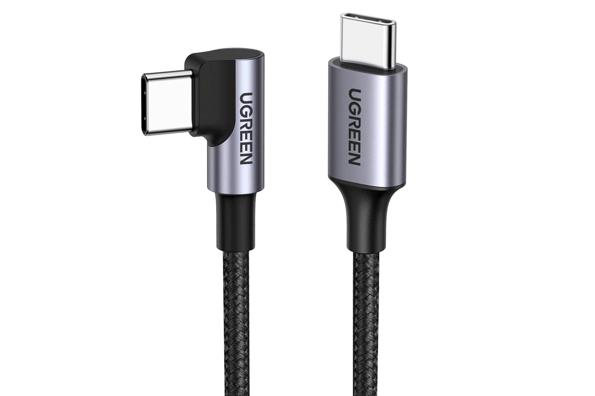 کابل شارژ USB یوگرین Type-C به Type-C مدل US255 با طول 1 متر مشکی