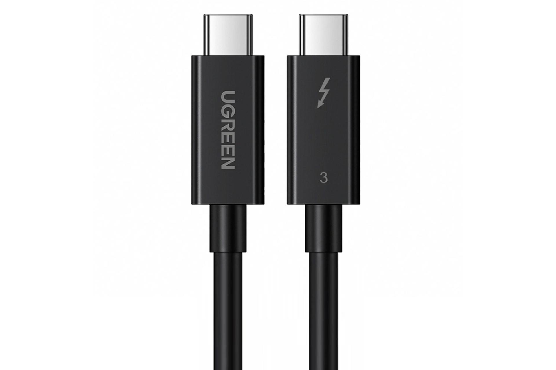 کانکتور کابل شارژ USB یوگرین Type-C به Type-C مدل US341 با طول 0.5 متر