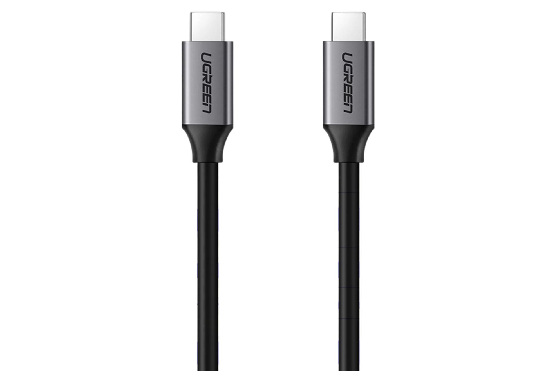 کابل شارژ USB یوگرین Type-C به Type-C مدل US161 با طول 1.5 متر مشکی