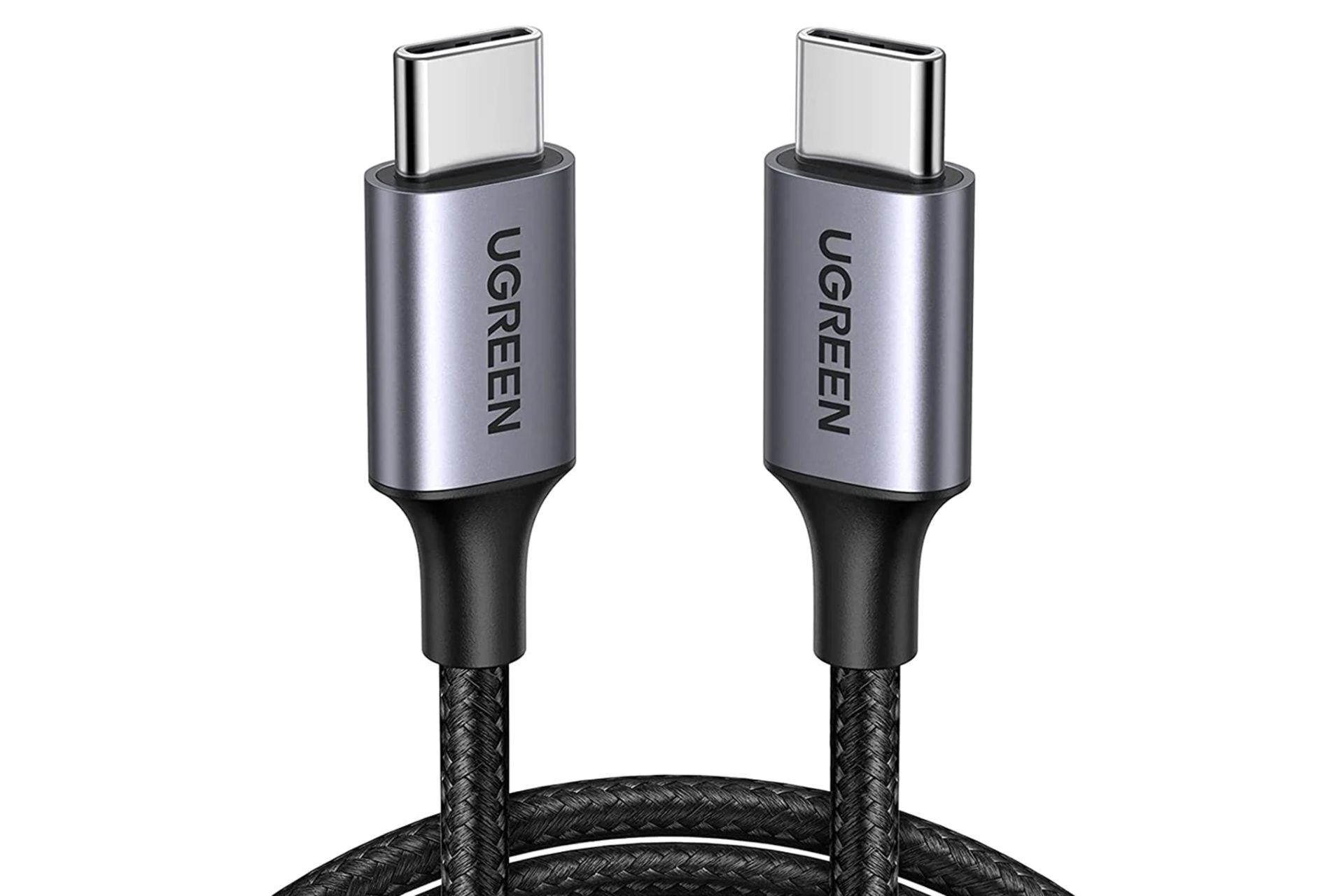 کابل شارژ USB یوگرین Type-C به Type-C مدل US261 با طول 2 متر مشکی