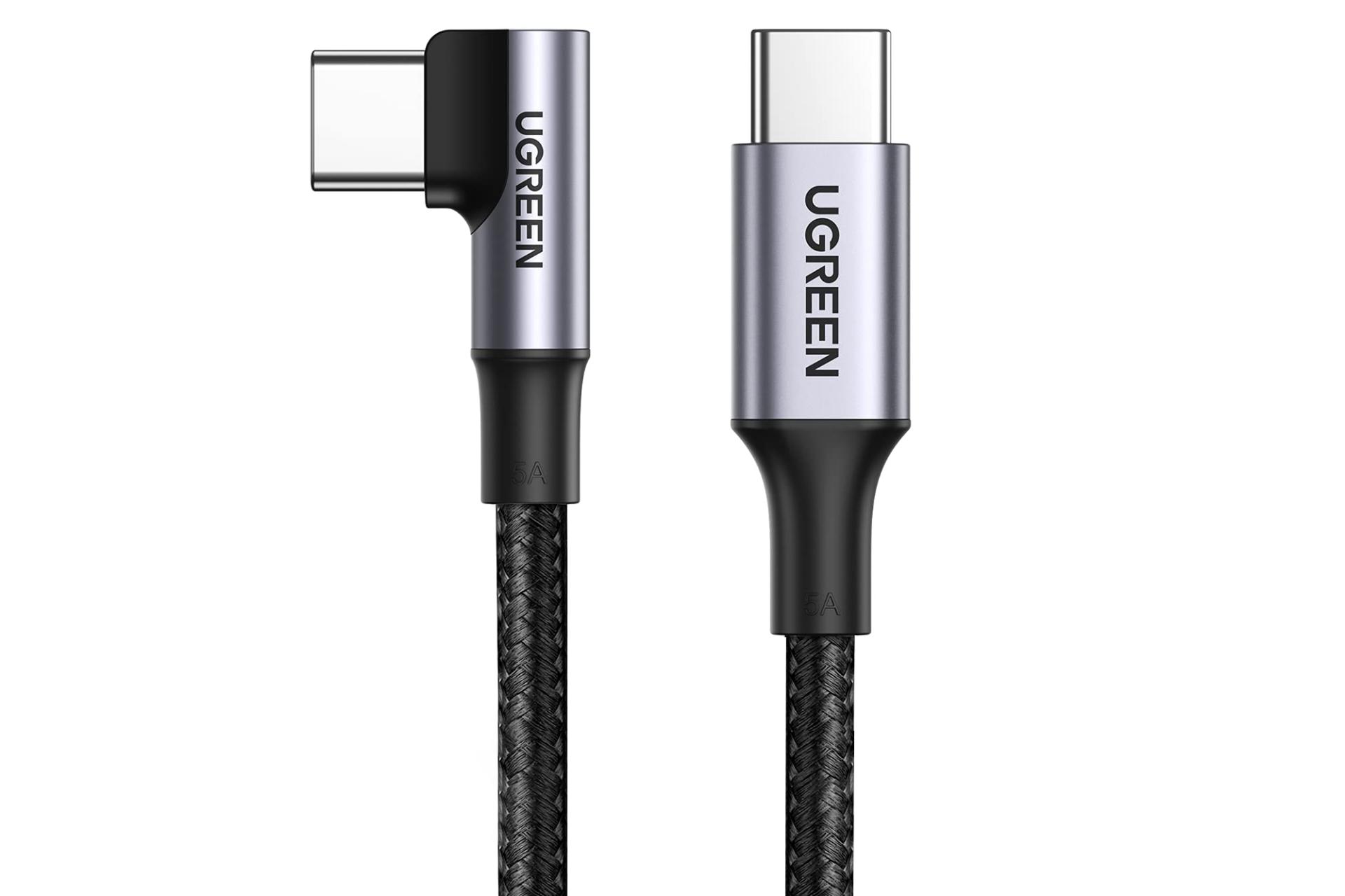 کابل شارژ USB یوگرین Type-C به Type-C مدل US334 با طول 1 متر مشکی