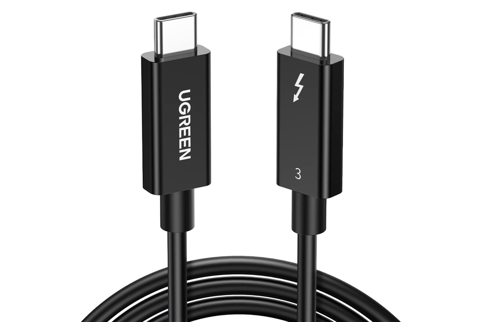 کابل شارژ USB یوگرین Type-C به Type-C مدل US341 با طول 0.5 متر مشکی