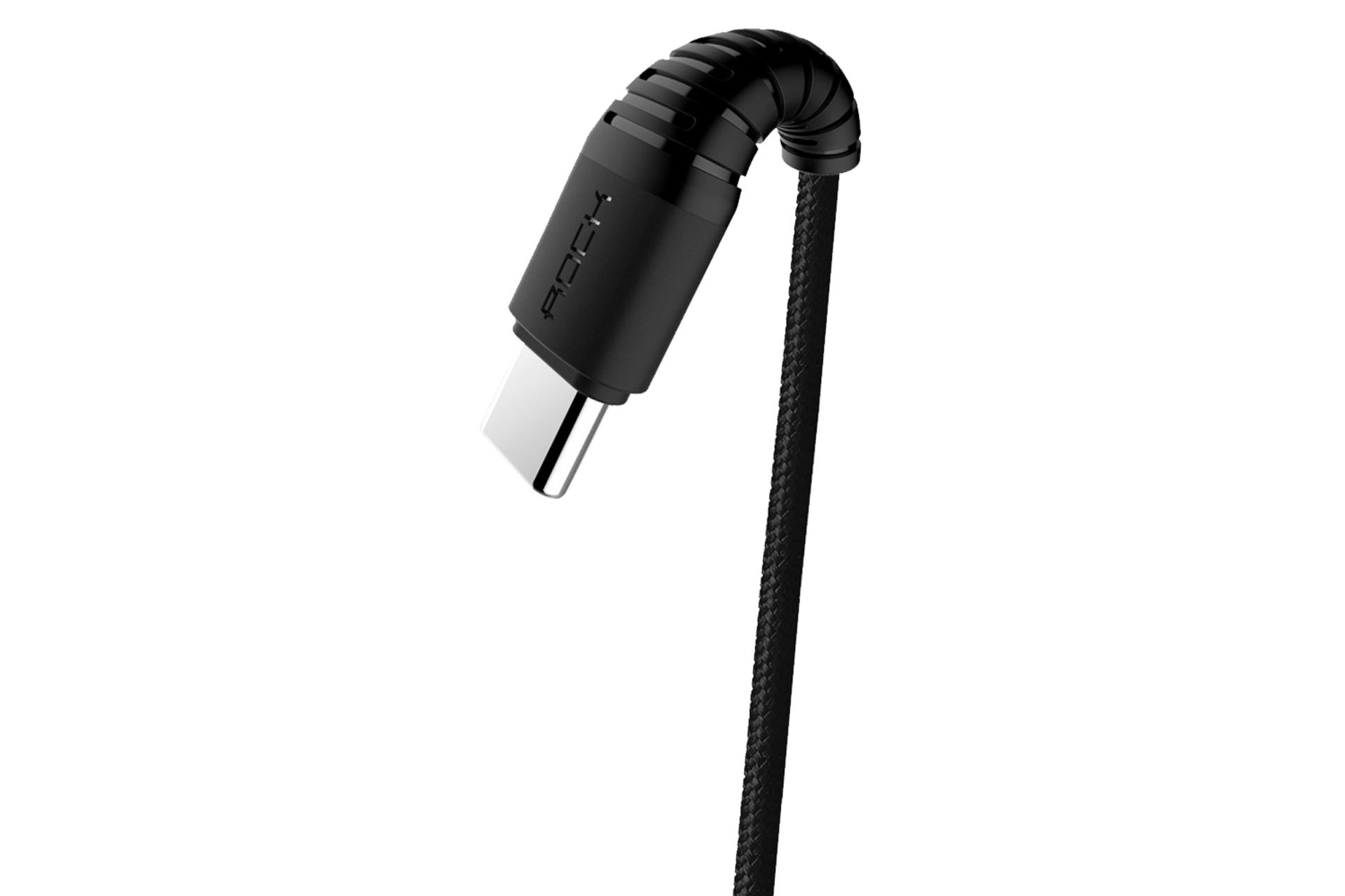 کابل شارژ USB راک USB به Type-C مدل Hi-Tensile RCB0558 با طول 1 متر