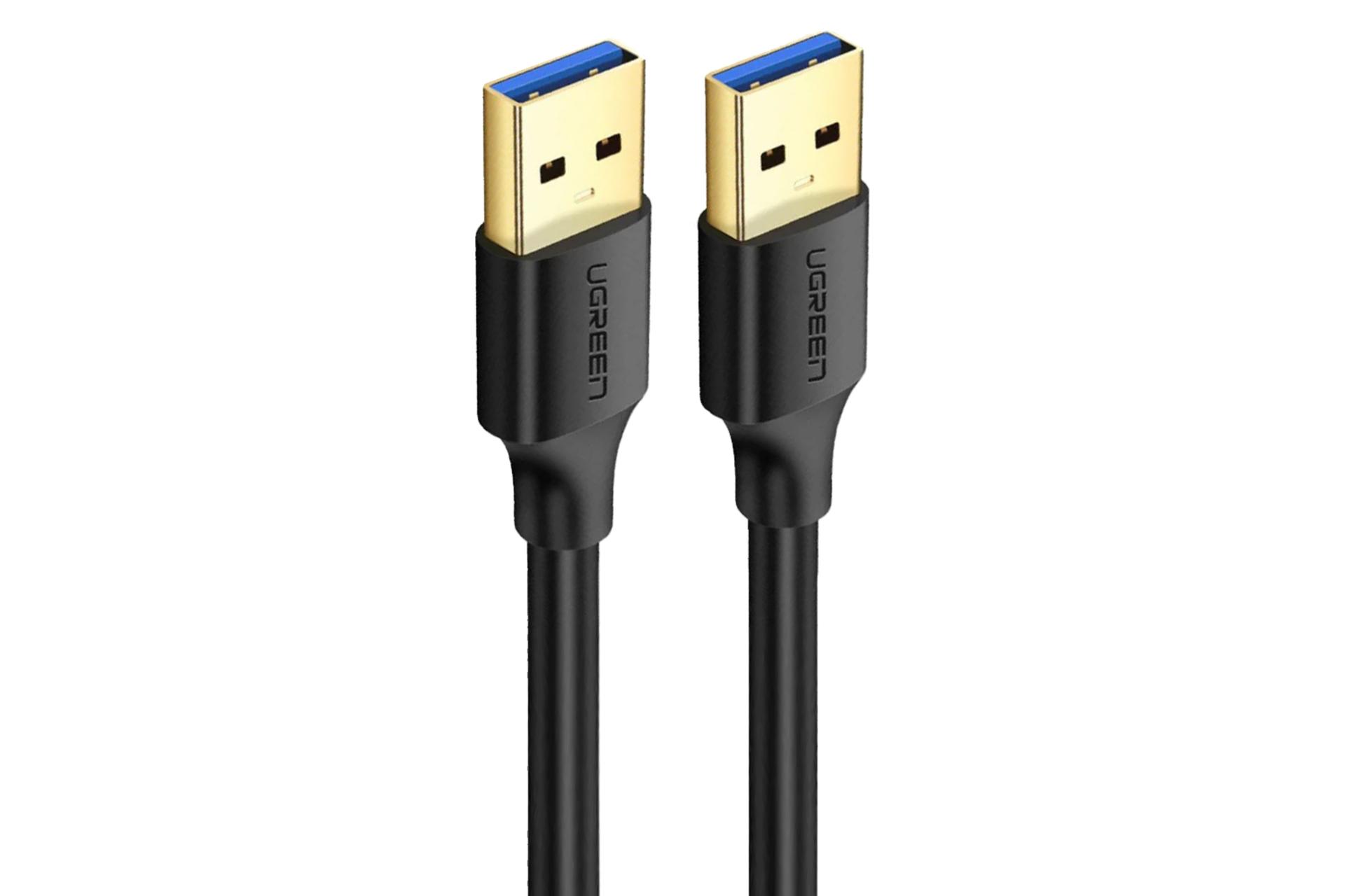 کابل شارژ USB یوگرین USB به USB مدل US128 با طول 2 متر مشکی