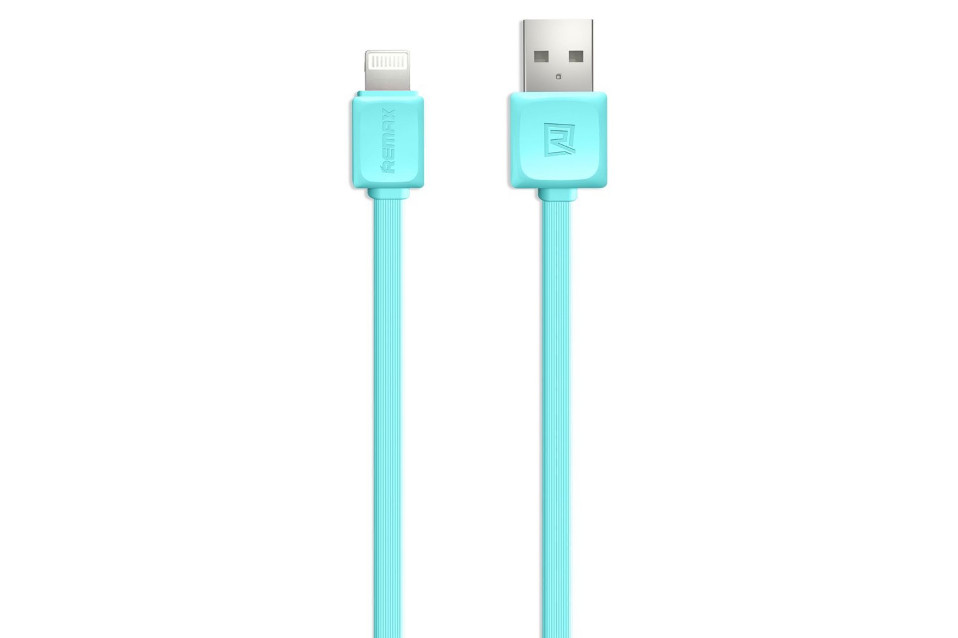 کابل شارژ USB ریمکس USB به Lightning مدل RC-008i با طول 1 متر آبی