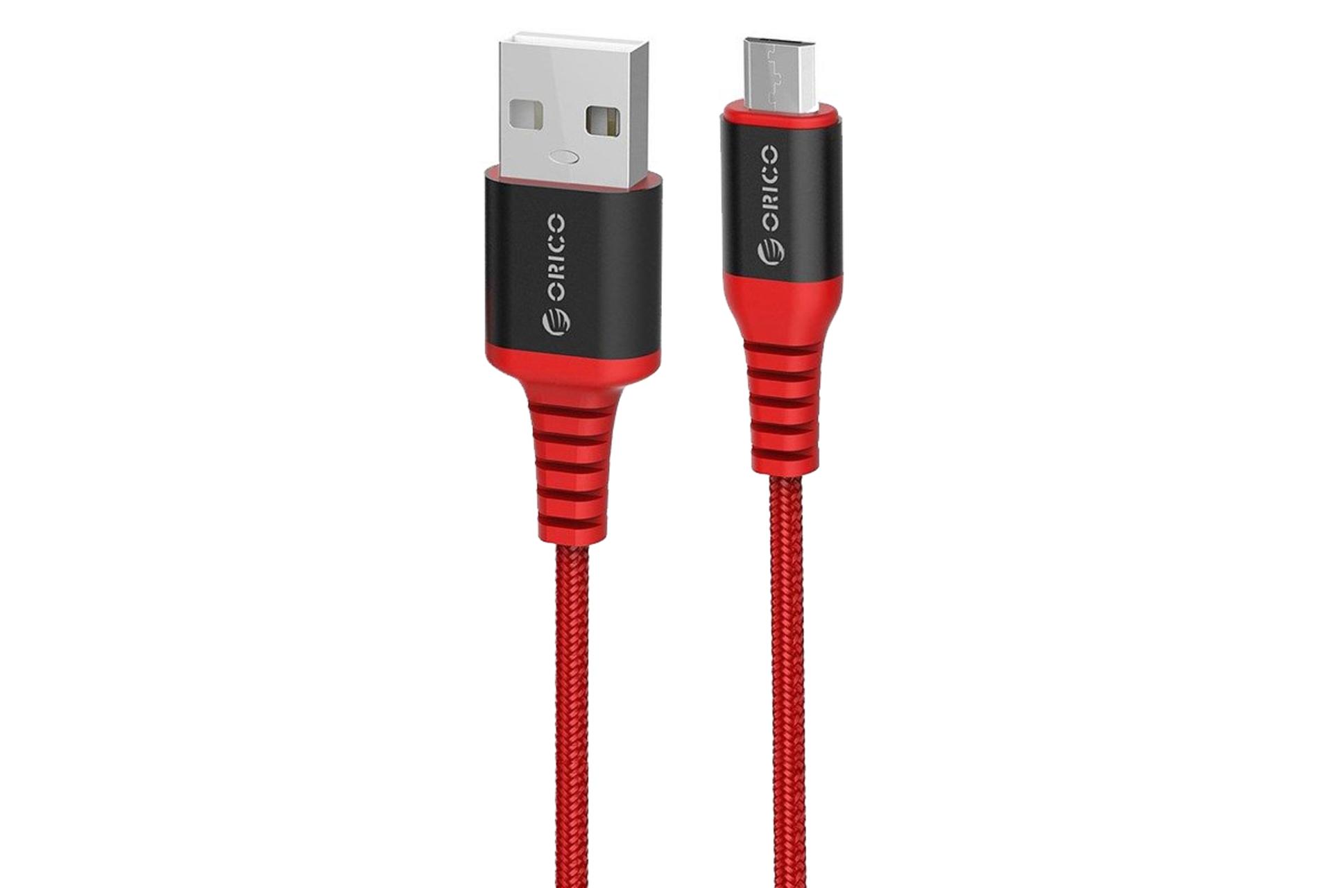 کابل شارژ USB اوریکو USB به Micro-USB مدل MTK-10 با طول 1 متر قرمز