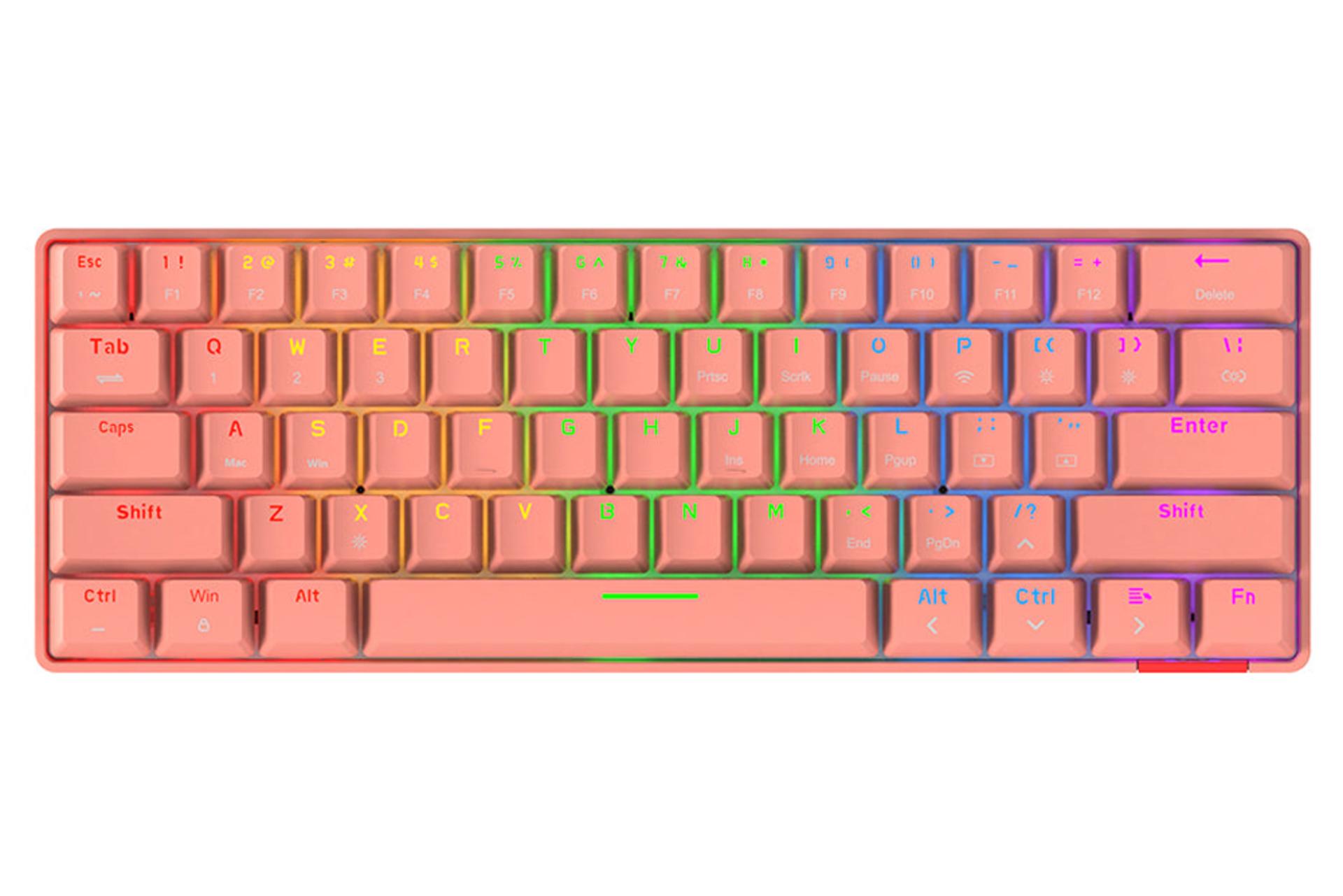 کیبورد آجز AJAZZ STK61 صورتی