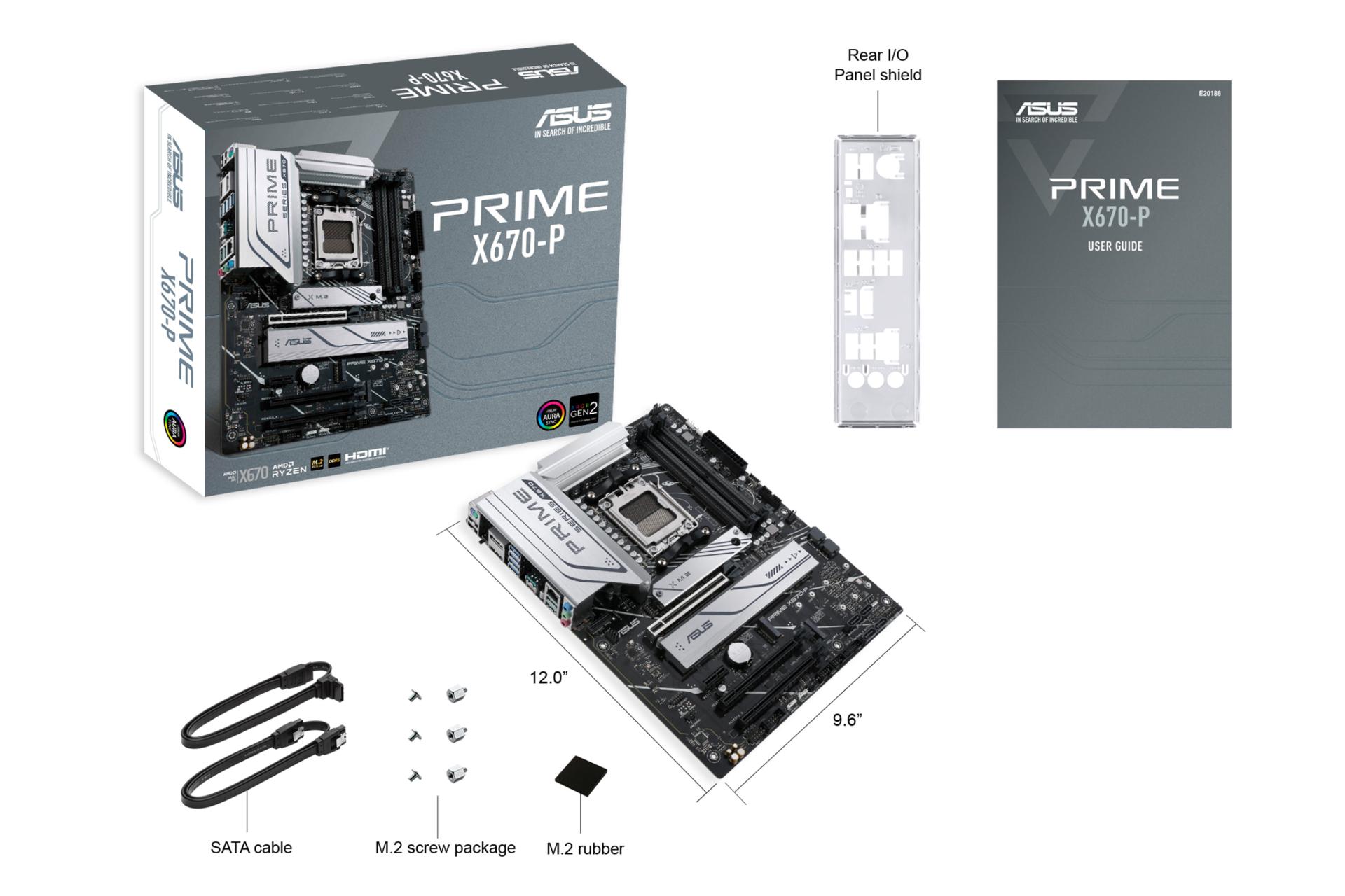 اقلام همراه مادربرد ایسوس ASUS PRIME X670-P