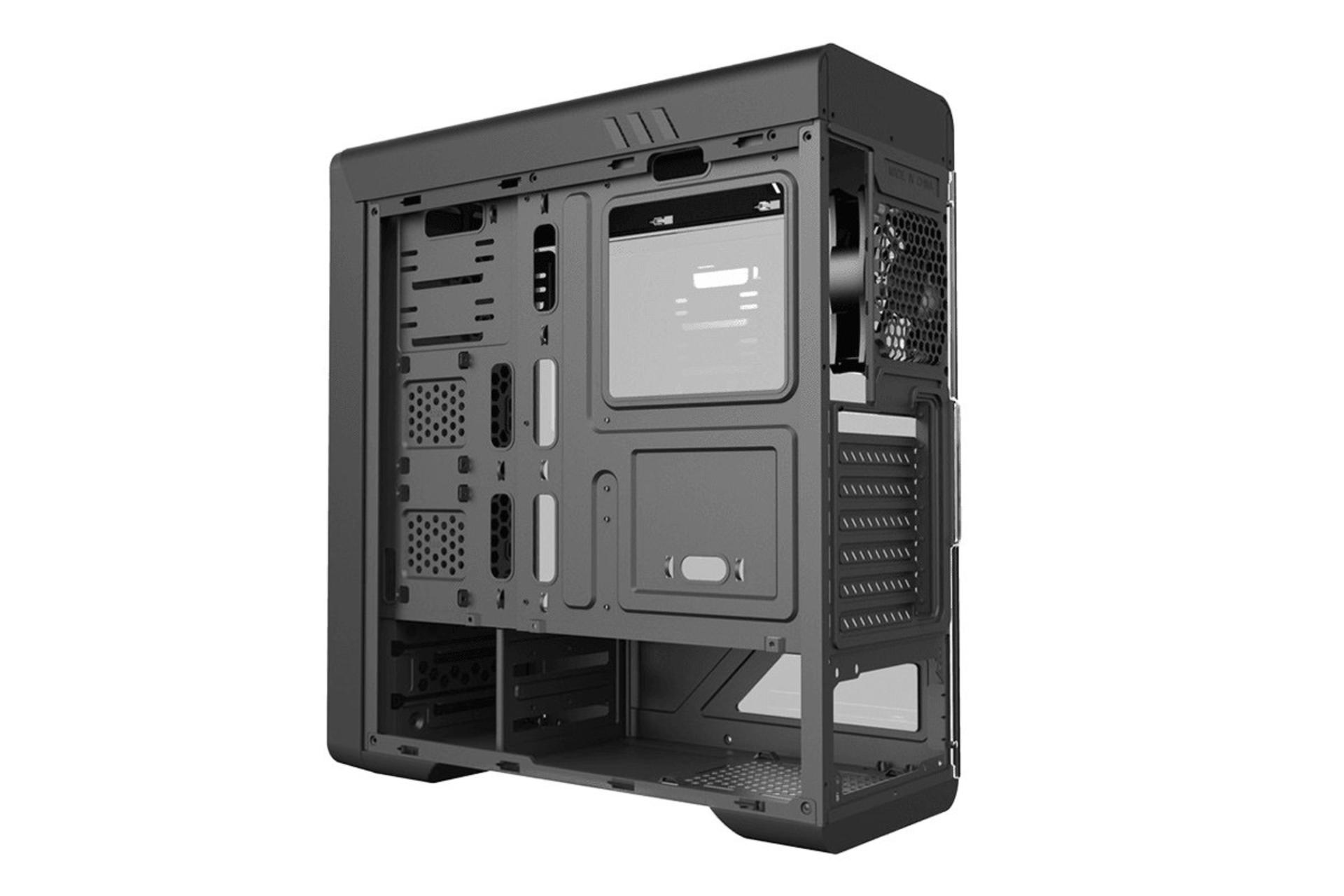 نمای نیم رخ عقب و داخل سمت راست کیس کامپیوتر گیم مکس RockStar 1