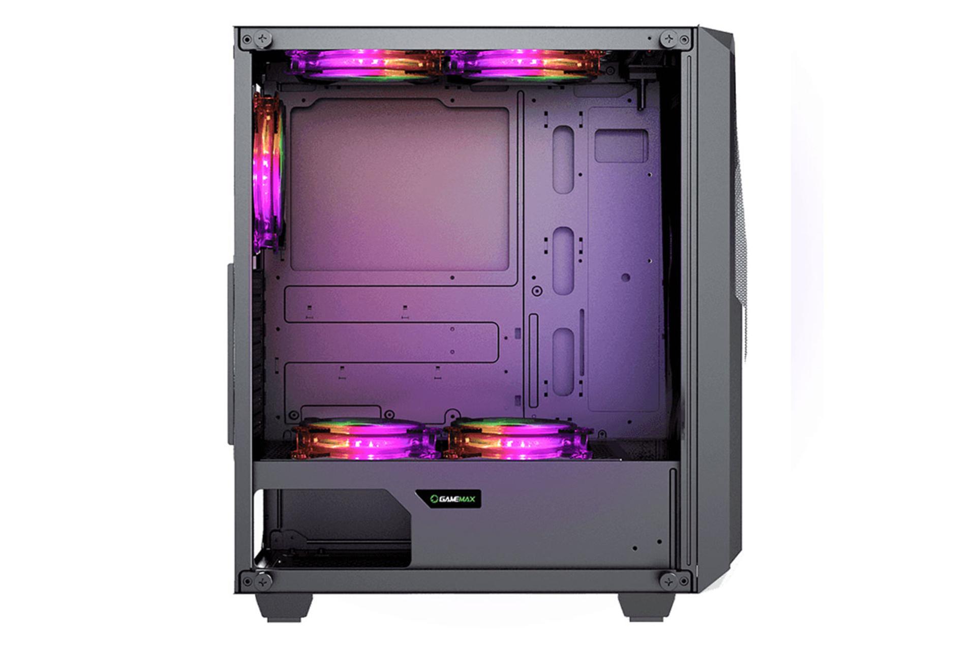 نمای داخل سمت چپ کیس کامپیوتر گیم مکس Revolt