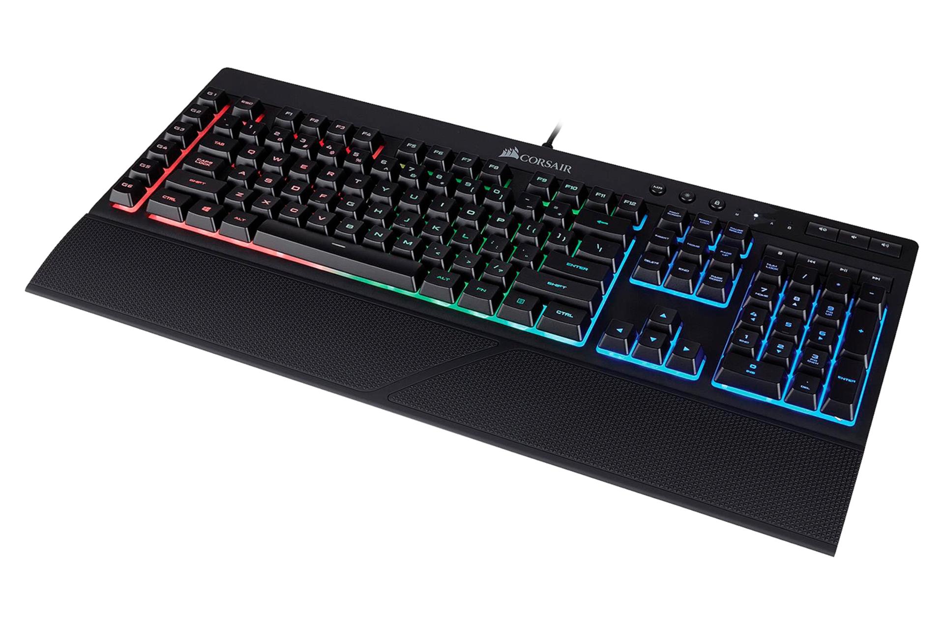 نمای راست کیبورد کورسیر Corsair K55 RGB