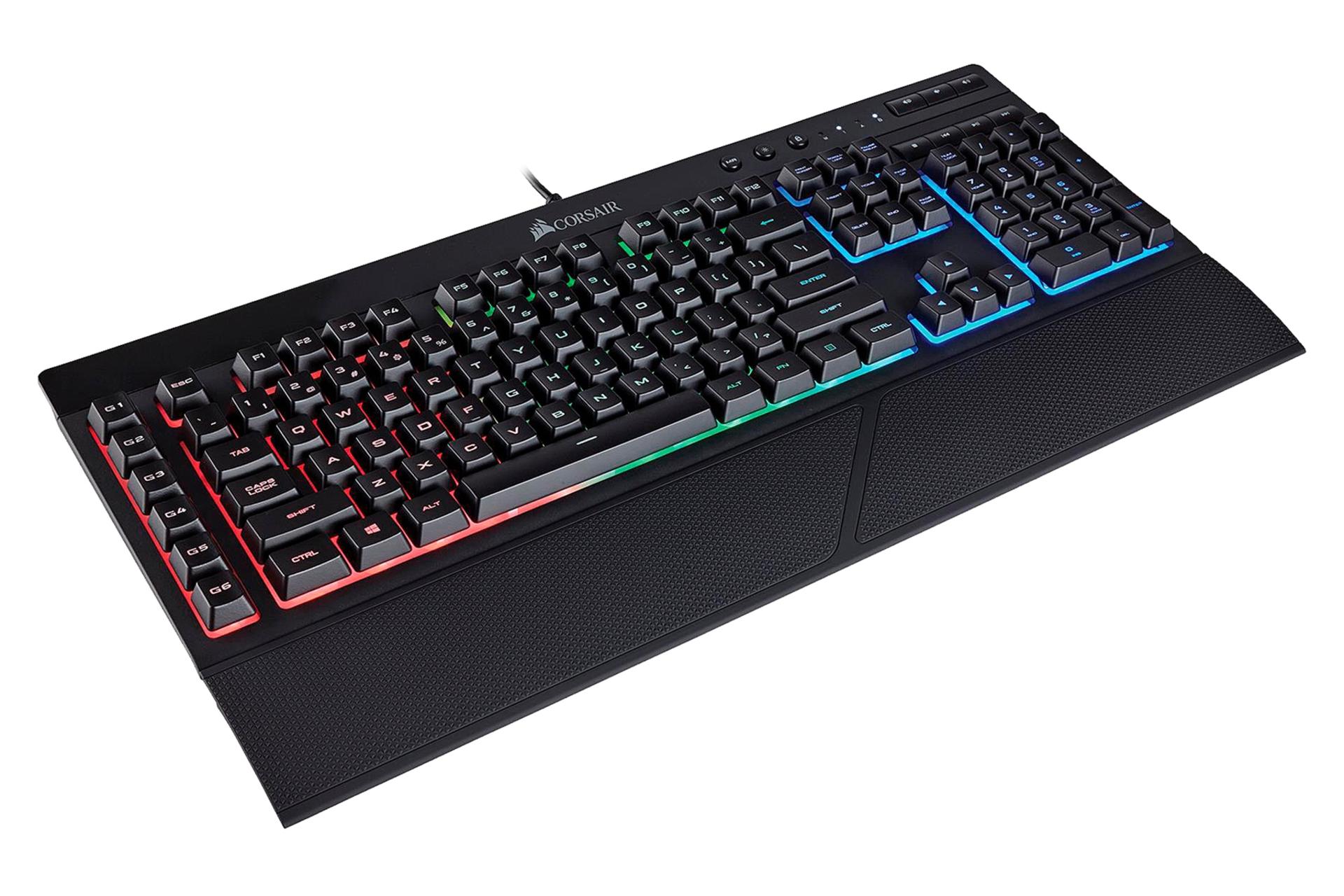 نمای چپ کیبورد کورسیر Corsair K55 RGB