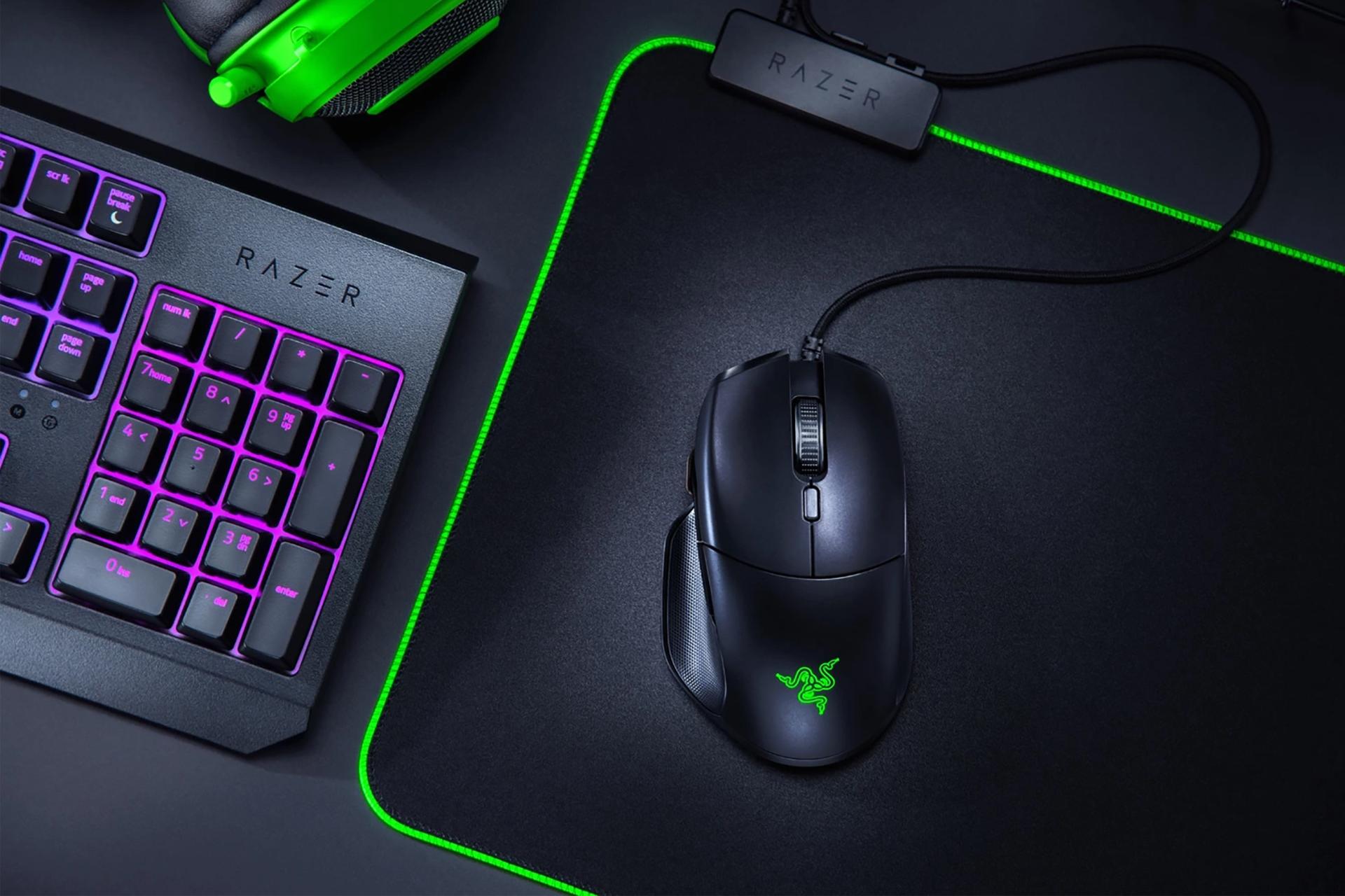 نمای بالا ماوس گیمینگ ریزر Razer Basilisk Essential